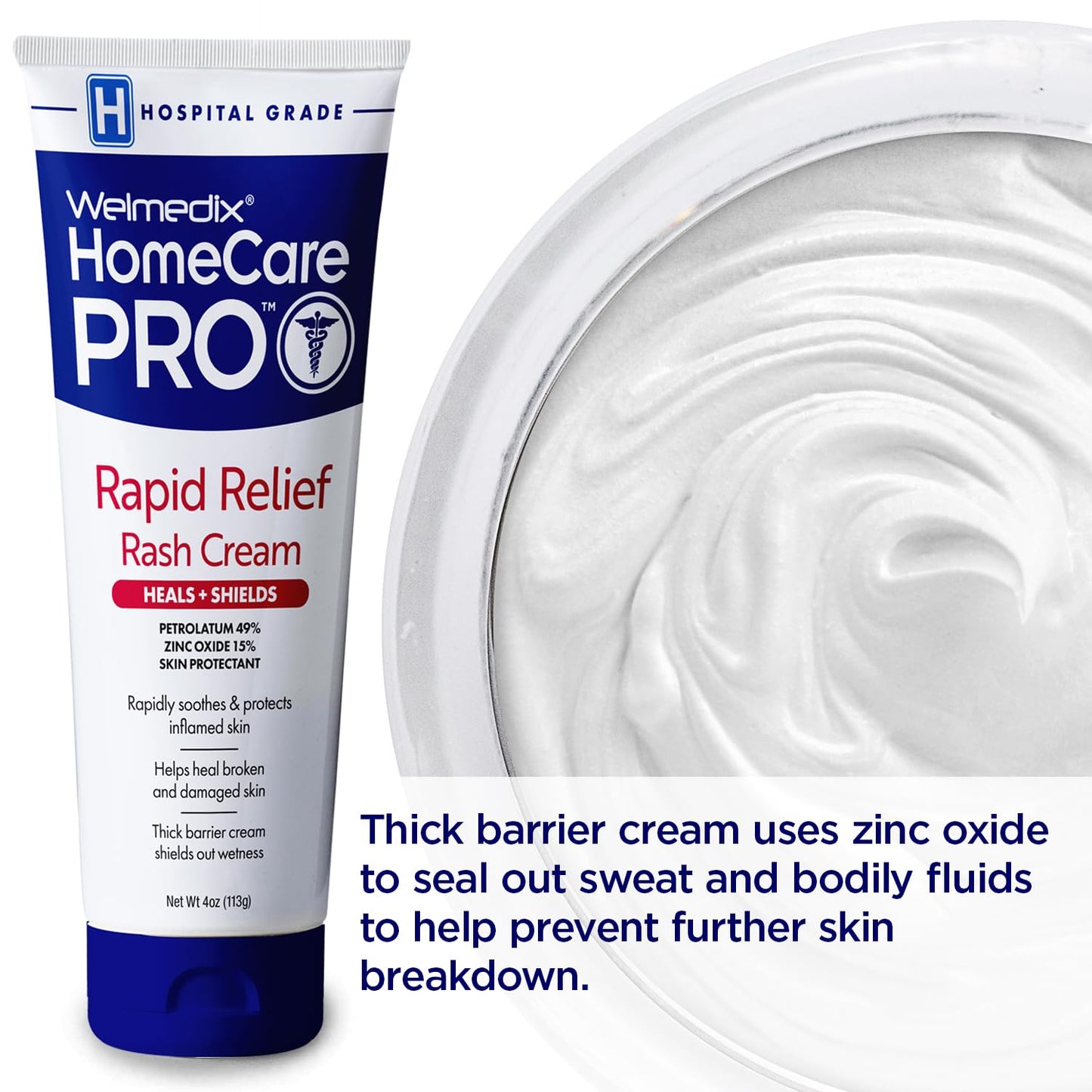 Welmedix HomeCare PRO Crema de Alivio Rápido para Sarpullido en Pañ...