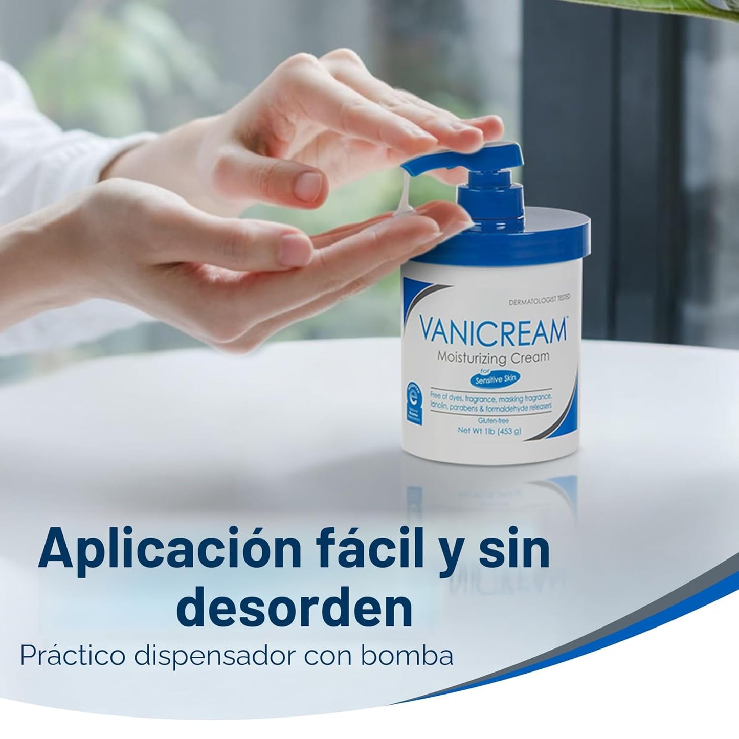 Vanicream Crema hidratante para la piel con dispensador de bomba -...
