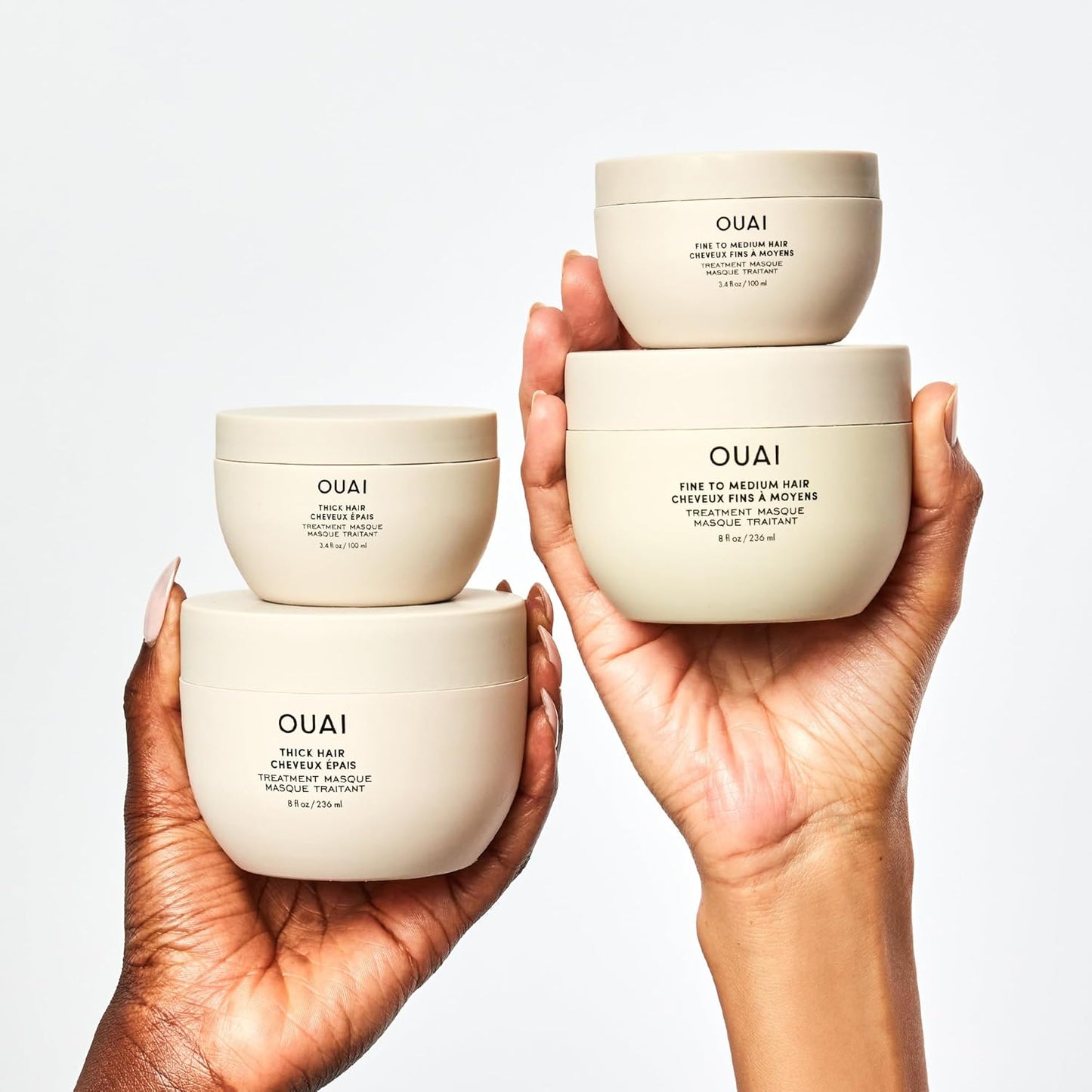 OUAI Máscara para Cabello Grueso - Tratamiento con Aceite de Almend...