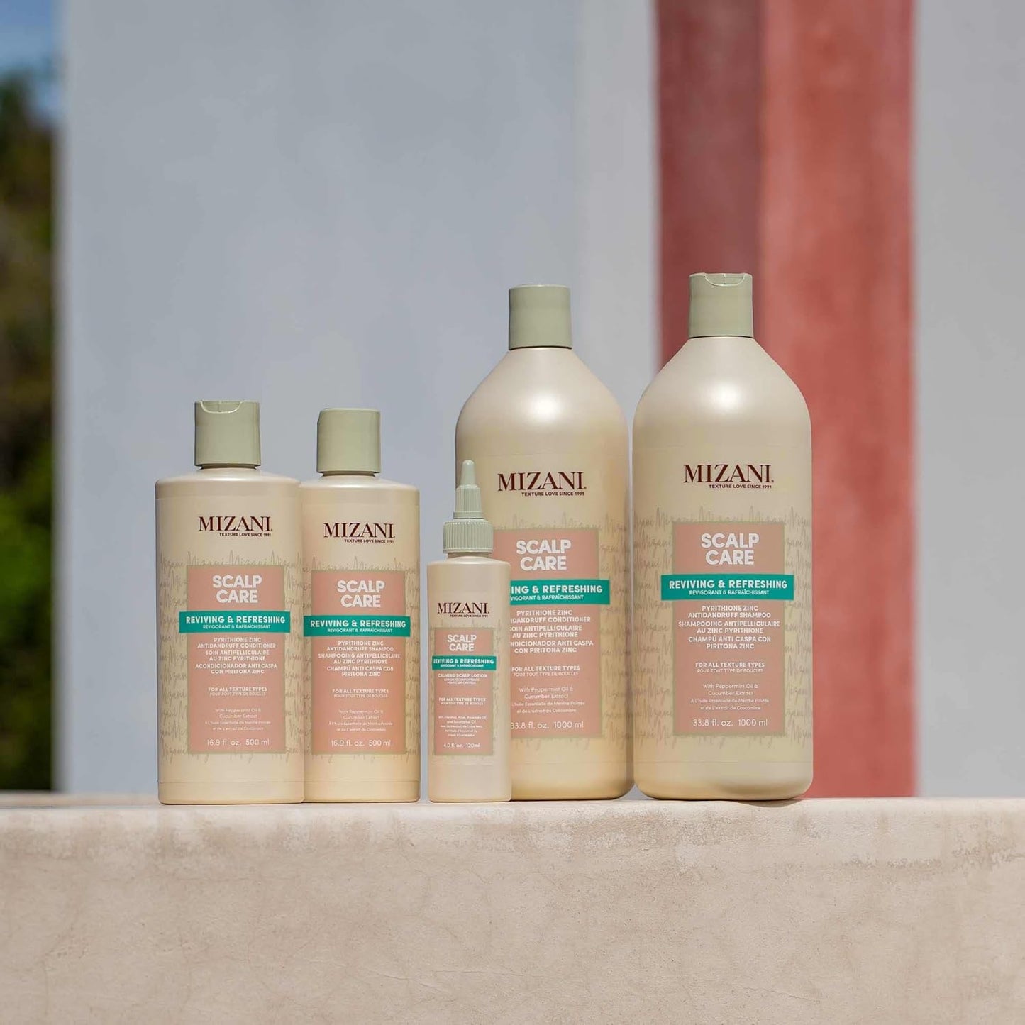 Mizani Scalp Care Loción calmante para el cuero cabelludo | Tratamiento de la caspa | Nutre y calma el cuero cabelludo | Para cabello rizado | 4 onzas líquidas