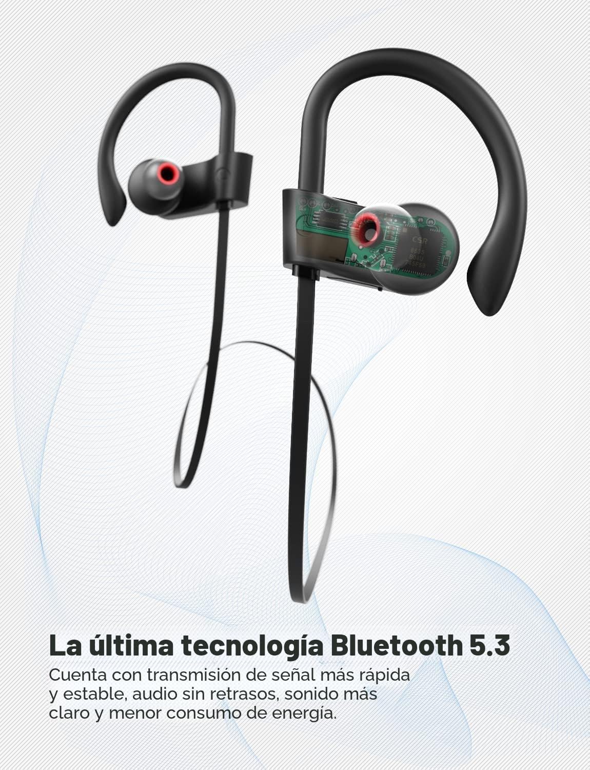 Otium Auriculares Bluetooth inalámbricos, auriculares Bluetooth, au...
