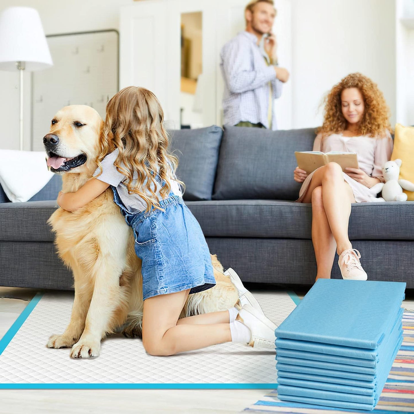 IMMCUTE - Tapetes entrenadores para perros, extragrandes, de 28 x 3...