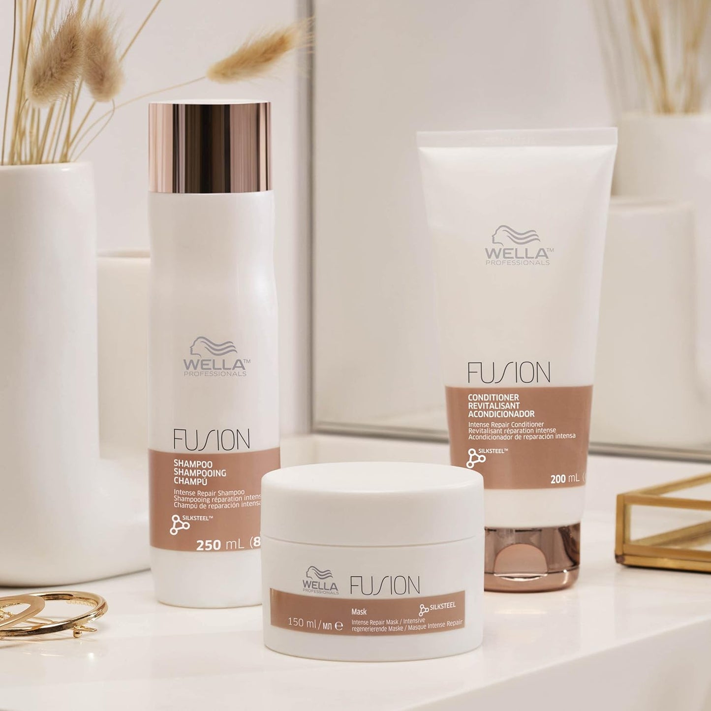 WELLA PROFESSIONALS Fusion - Mascarilla reparadora intensa para cab...