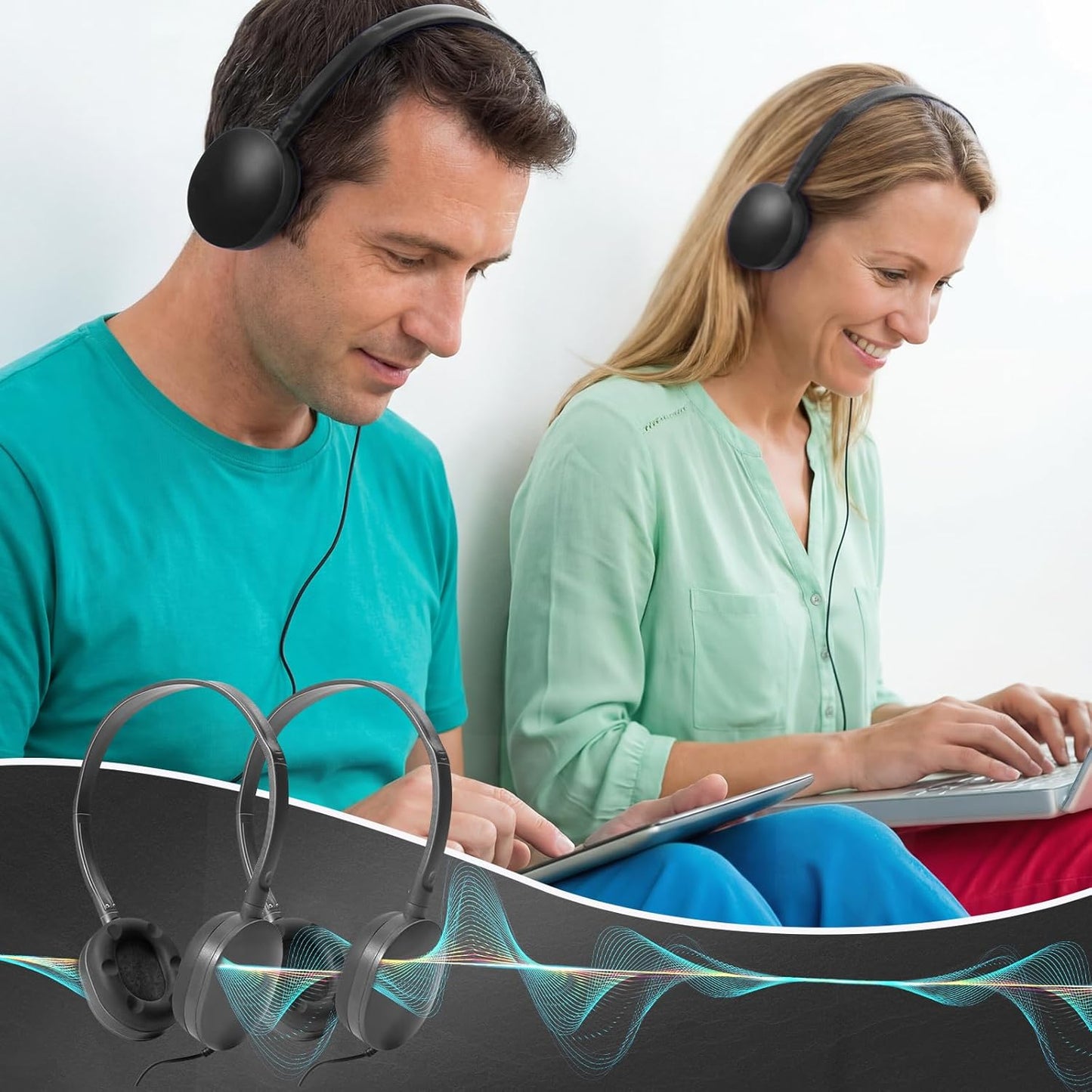 Flutesan Paquete de 30 auriculares con cable, auriculares ajustable...
