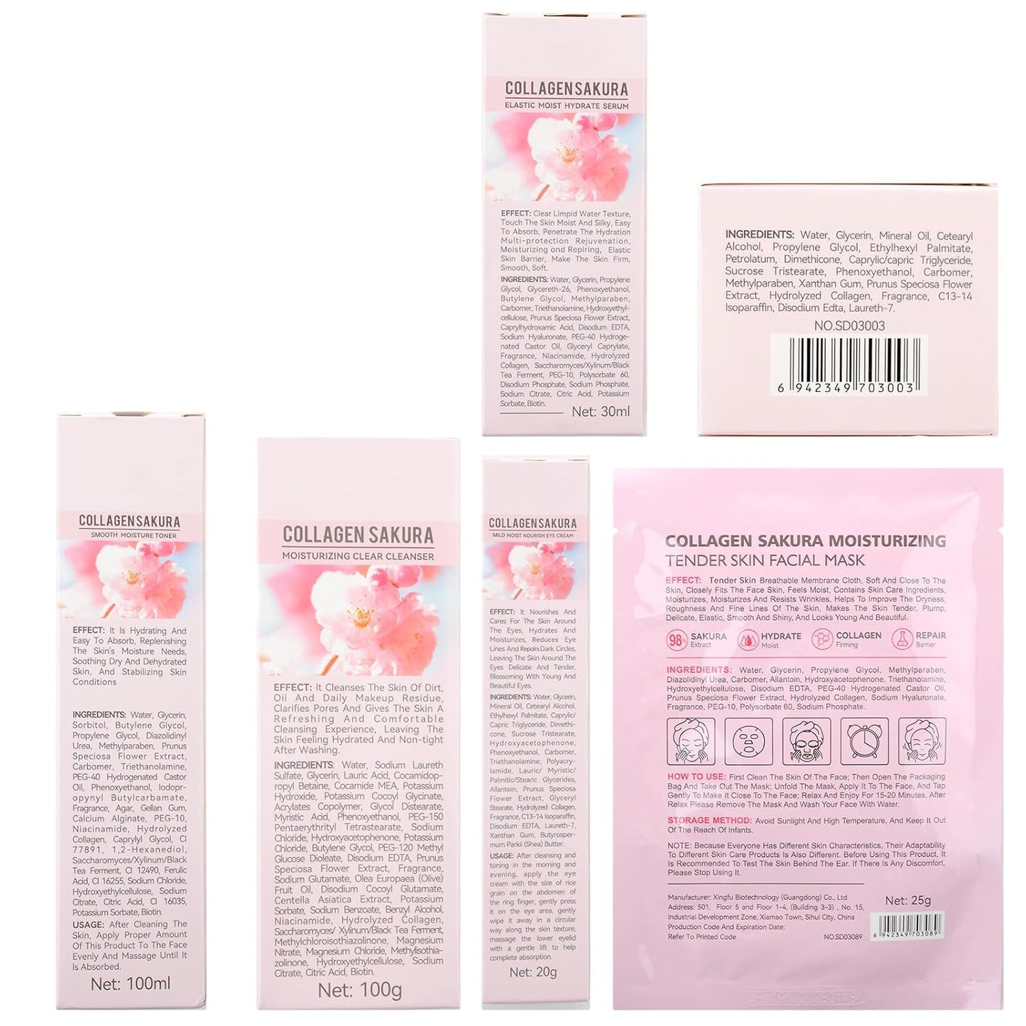 Sakura - Juego de cuidado de la piel para adolescentes, 10 en 1, ki...