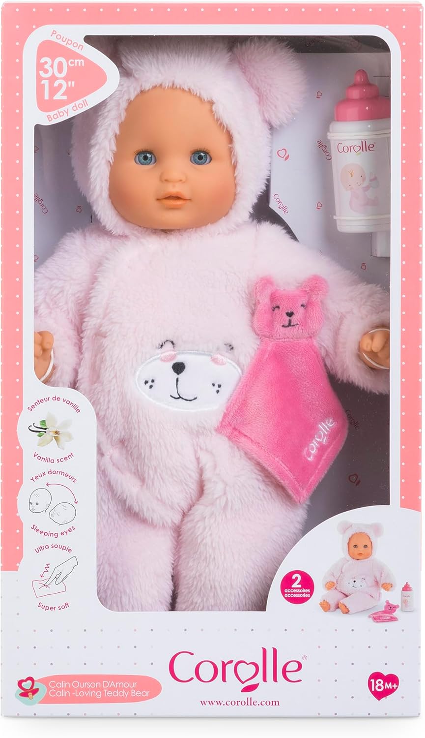 Corolle My First Baby Doll Oso de Peluche Abrazable - Muñeca bebé n...