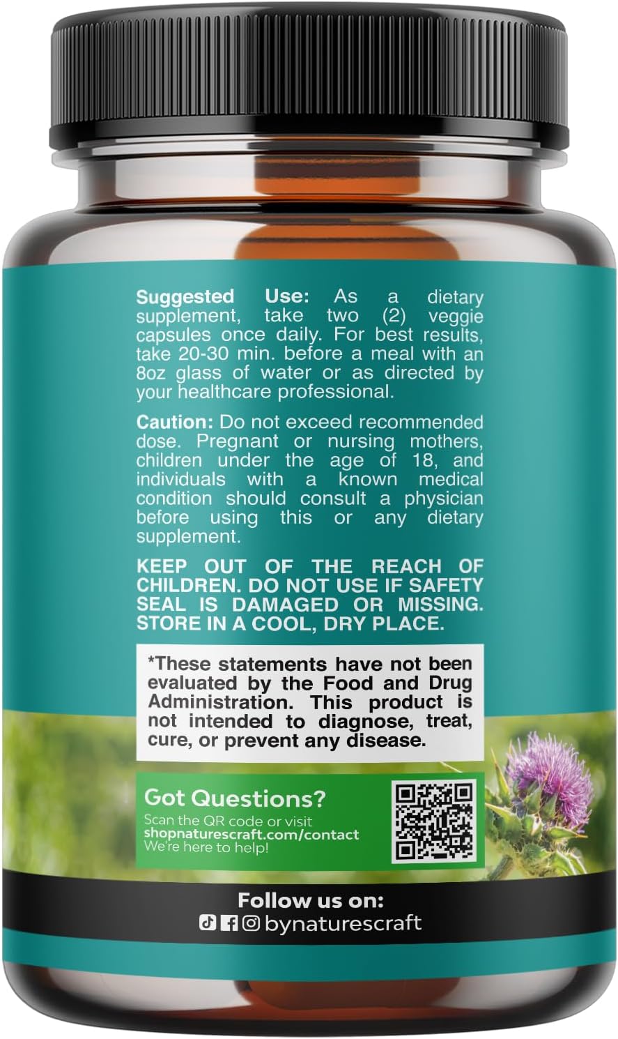 Natures Craft Liver Cleanse Detox & Repair 180 cápsulas - Suple...