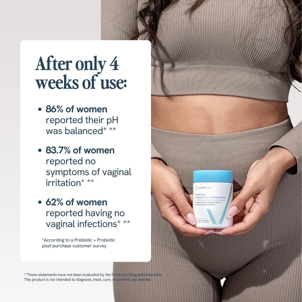 Dr. Probióticos vaginales formulados para mujer por Happy V, probió...