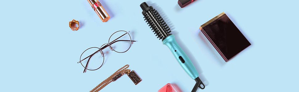 Mini rizador PHOEBE de 3/4 pulgadas de doble voltaje de cerámica turmalina iónico con bolsa de viaje para Europa, profesional, viaje para cabello corto