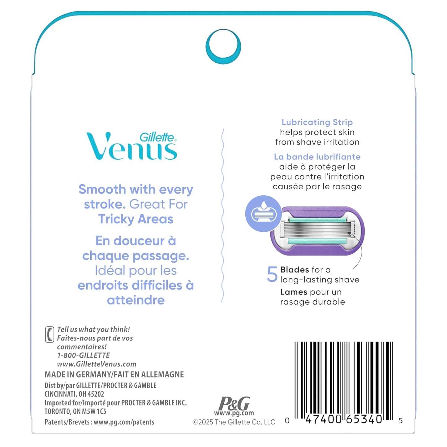 Gillette Venus Deluxe Smooth Swirl - Recambios de cuchilla de afeit...