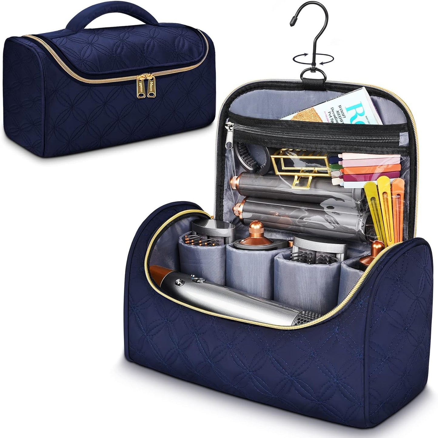 Mancro Estuche de viaje acolchado compatible con Dyson Airwrap Styl...