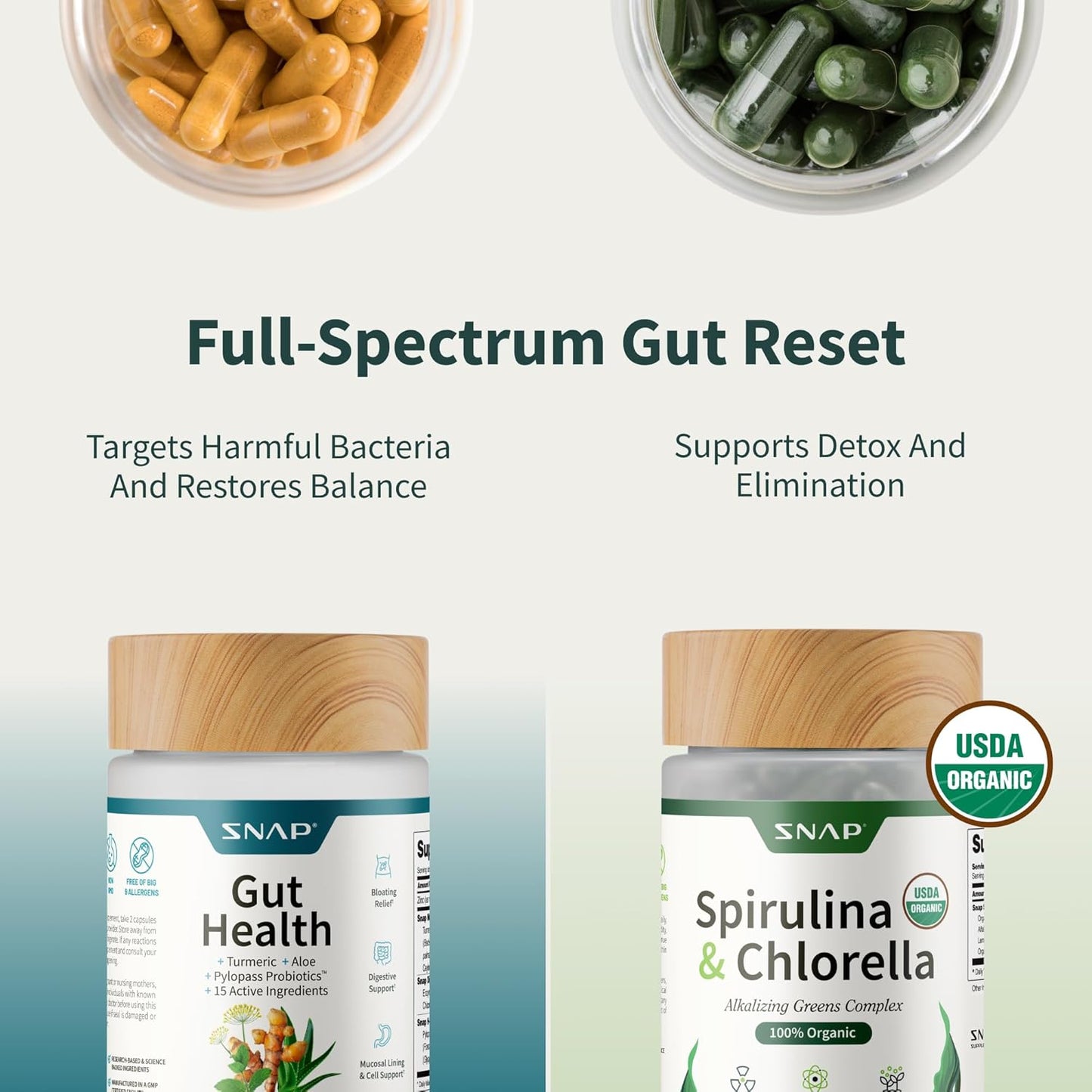 Suplementos para la salud intestinal, enzimas digestivas, prebiótic...