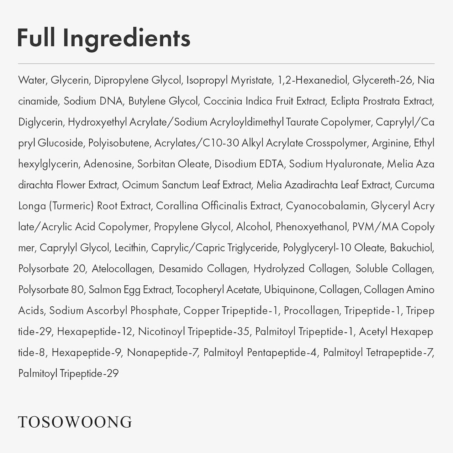 TOSOWOONG Suero Pink Peptide 12 PDRN con ADN de salmón PDRN, 33 ml/1.11 oz, 10320 ppm, 12 péptidos, niacinamida, brillo para la piel, hidratante, humectante, tono de piel desigual, cuidado coreano