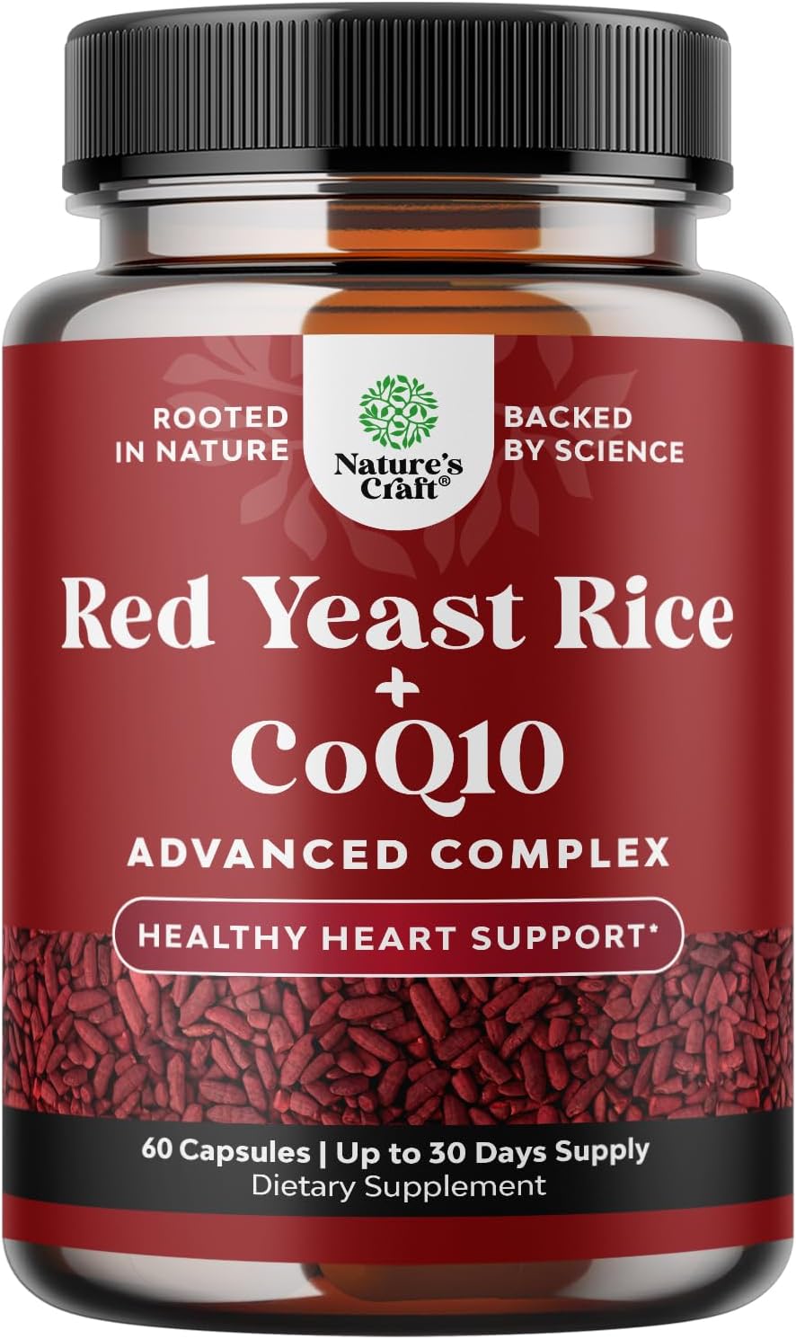 Arroz de levadura roja con suplemento de CoQ10 - Fórmula avanzada p...