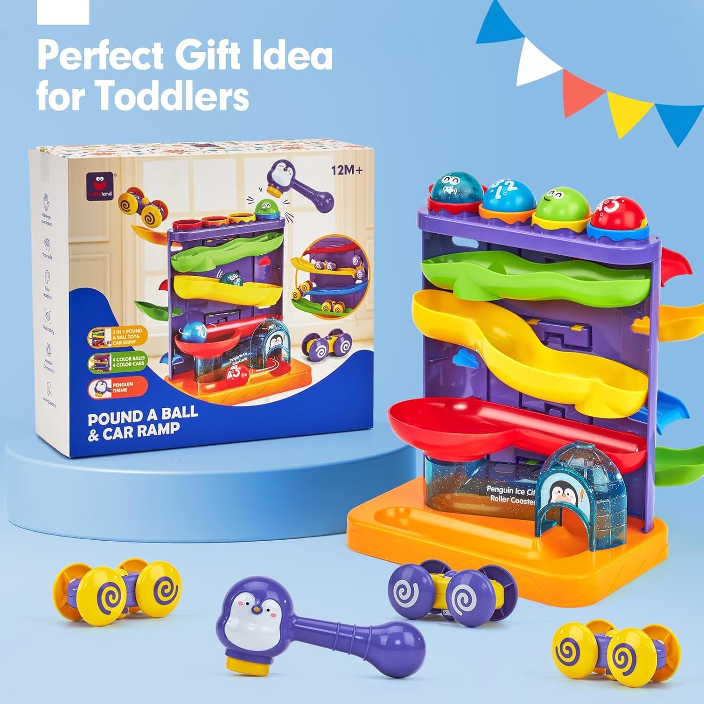 hahaland Juguetes para niños de 1 año, regalo de cumpleaños,