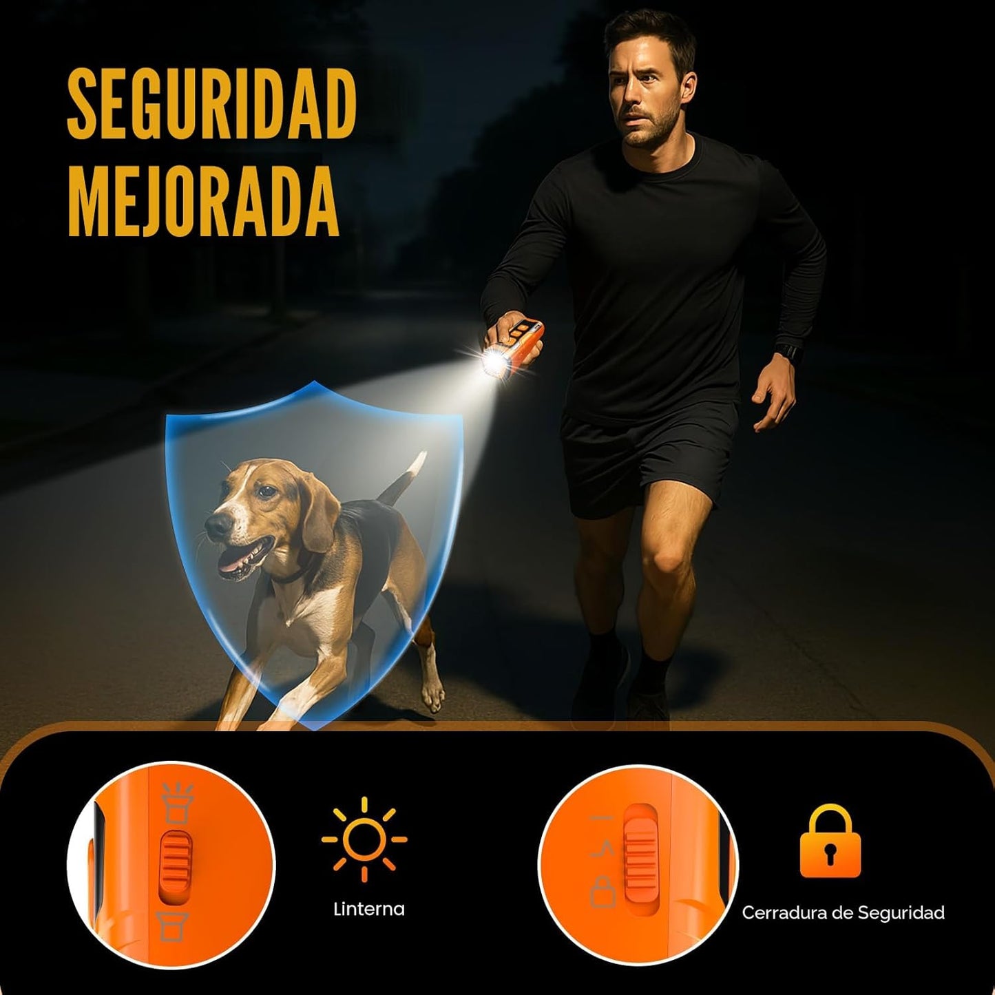 YUYQA Dispositivo disuasorio de ladridos de perro, 3 veces ultrasón...