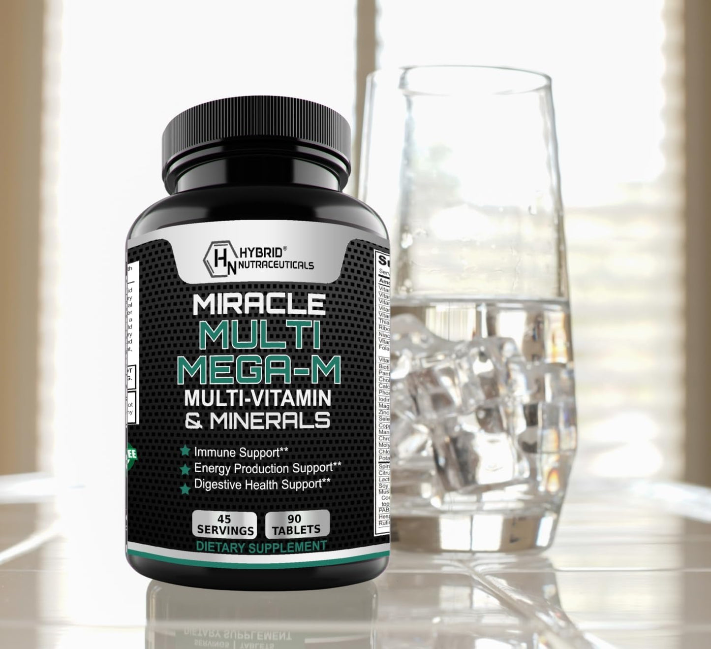 Hybrid Nutraceuticals MEGA-M Multivitamínico para hombres y mujeres...