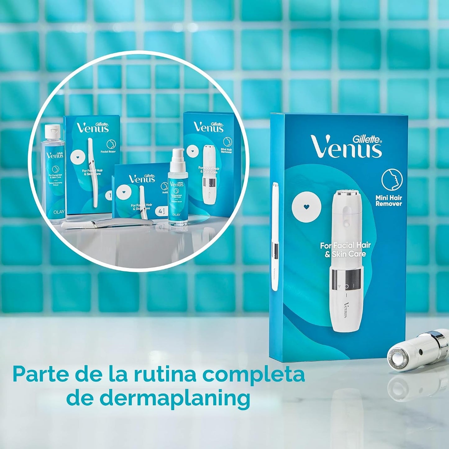 Gillette Venus Mini removedor de vello facial para la cara de las m...