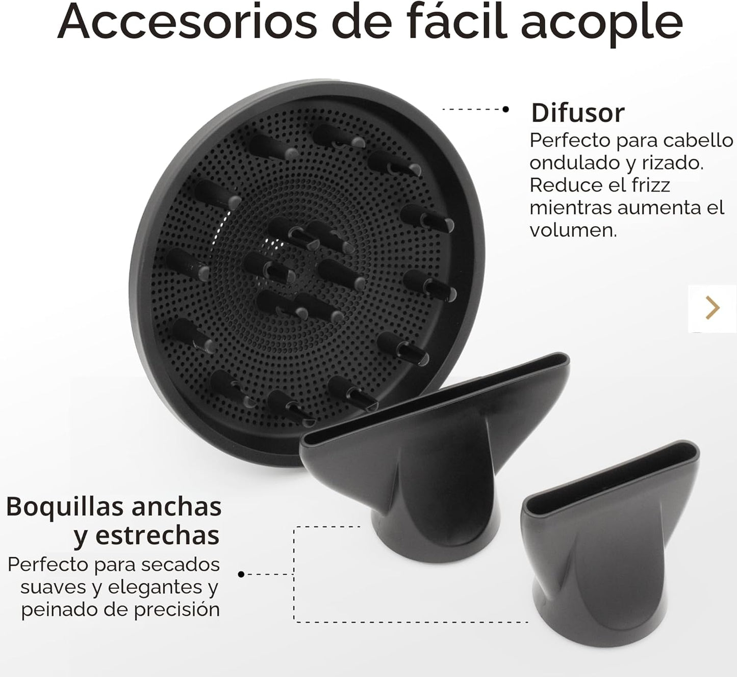 SRILabs DryQ - Secador de pelo "Smart", súper ligero, plega...