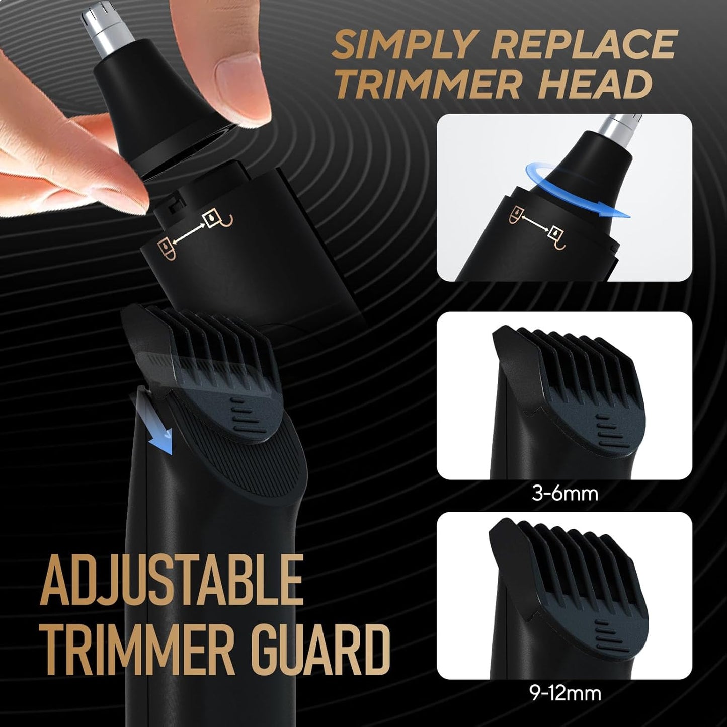 Akunbem - Afeitadora eléctrica de ingle y vello corporal para hombr...
