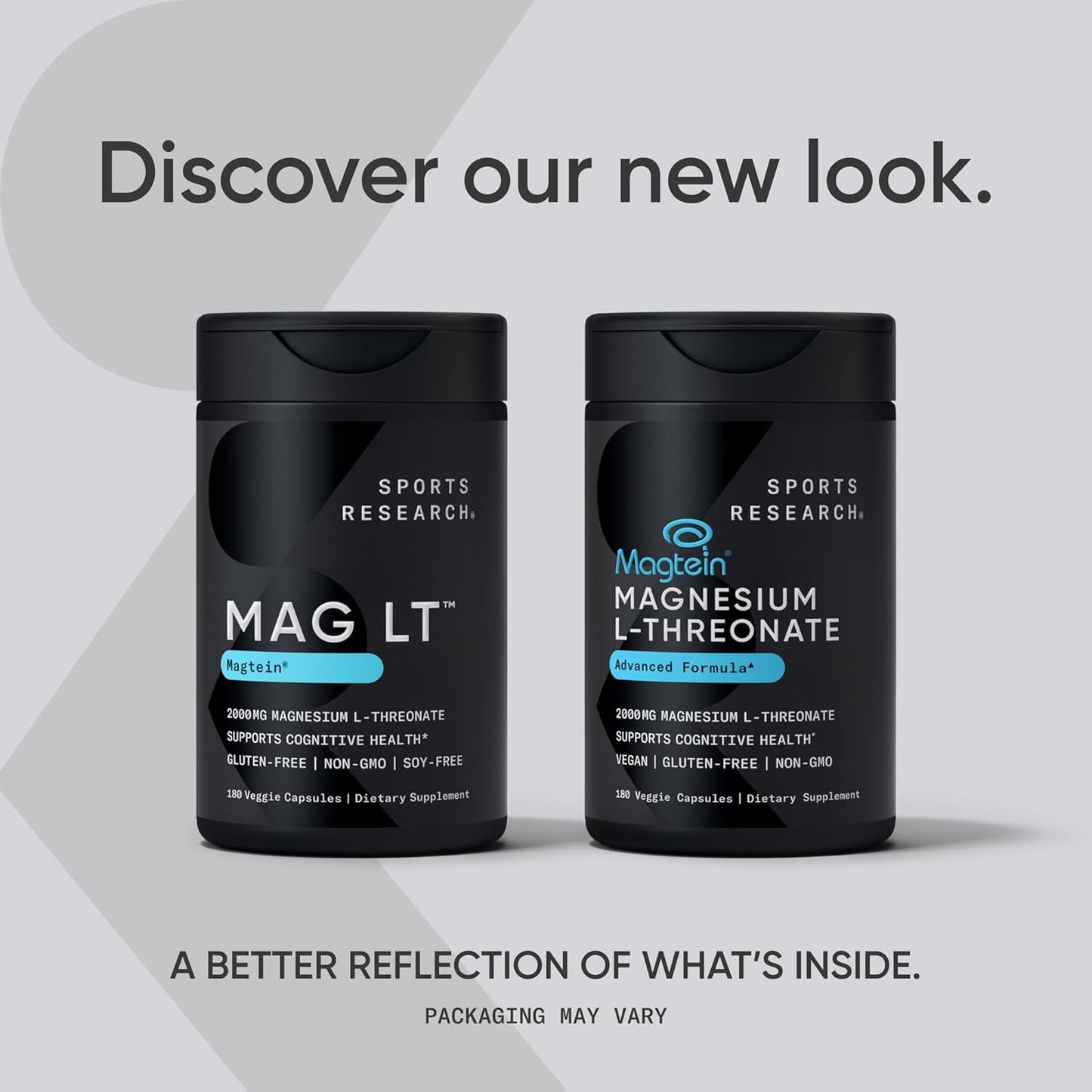 Sports Research® L-treonato de magnesio 2000 mg con Magtein®, 180 u...