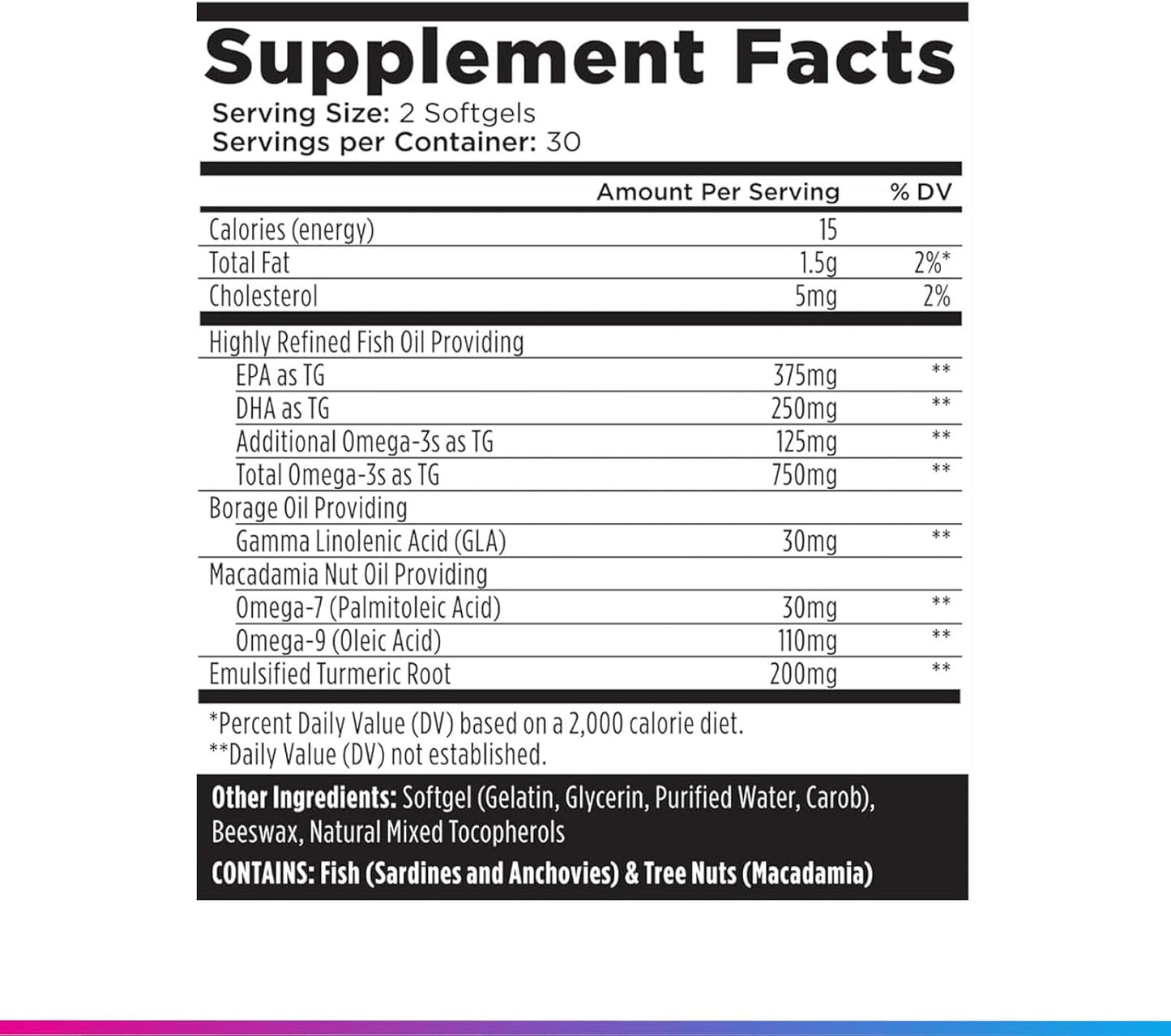 Livingood Daily Omega 3 6 9 Plus Curcumina de cúrcuma - Suplemento...