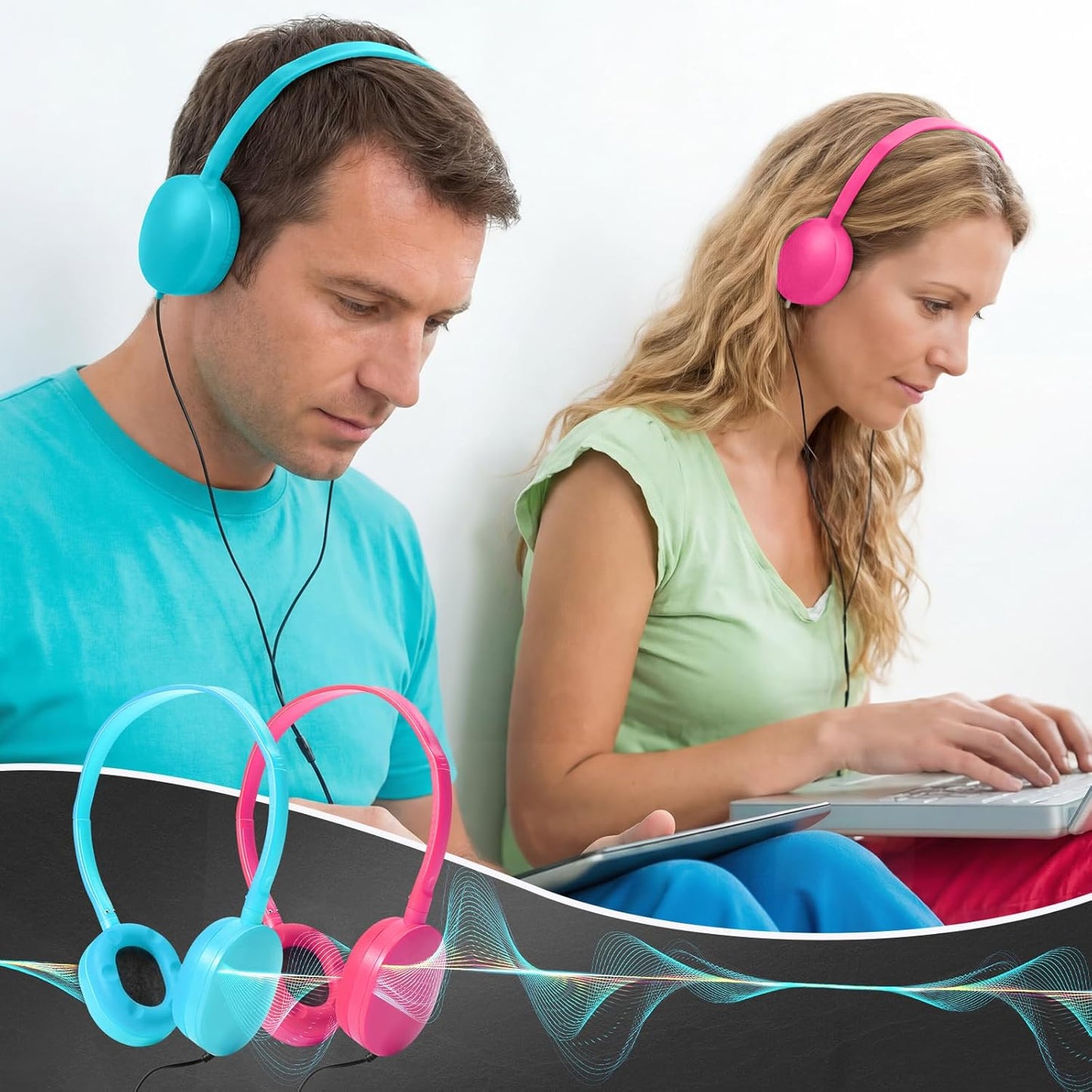 Flutesan Paquete de 30 auriculares con cable, auriculares ajustable...