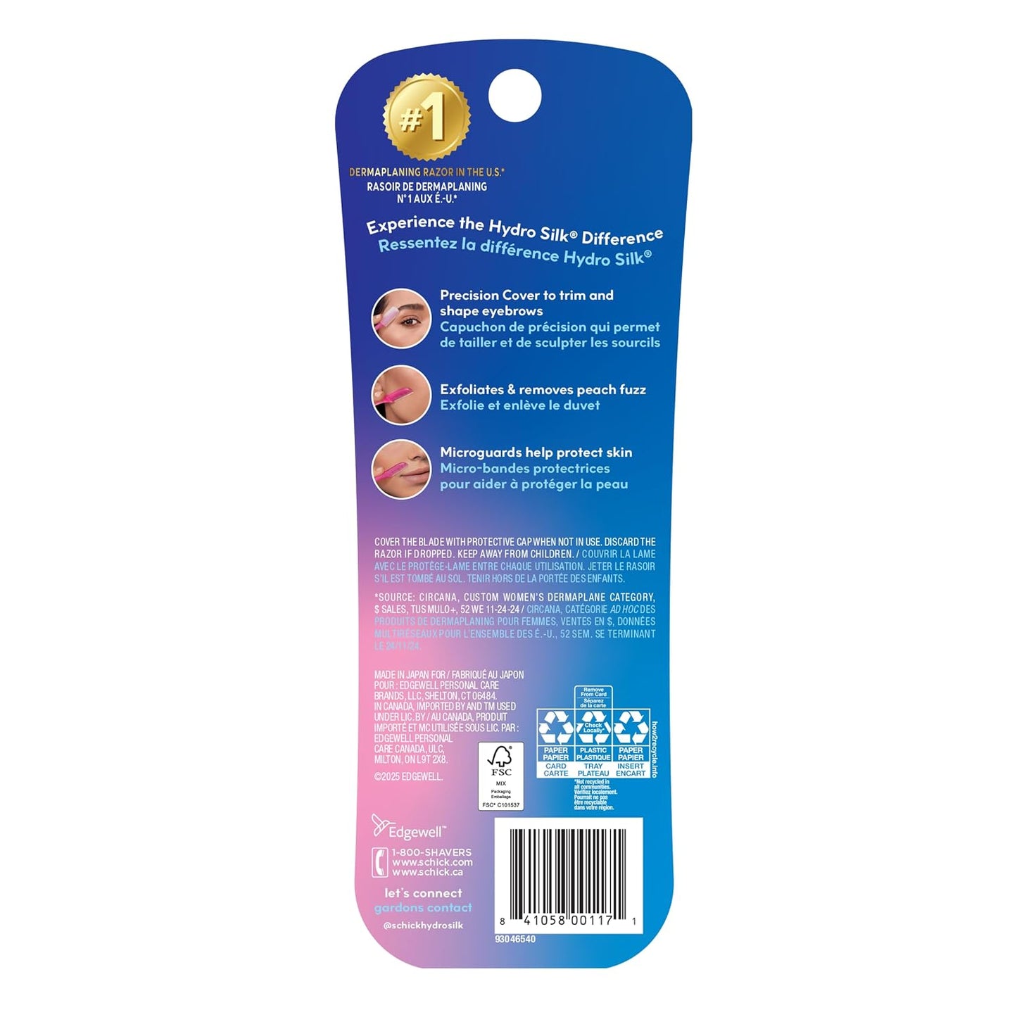 Schick Hydro Silk Touch-Up - Herramienta de depilación con cubierta...