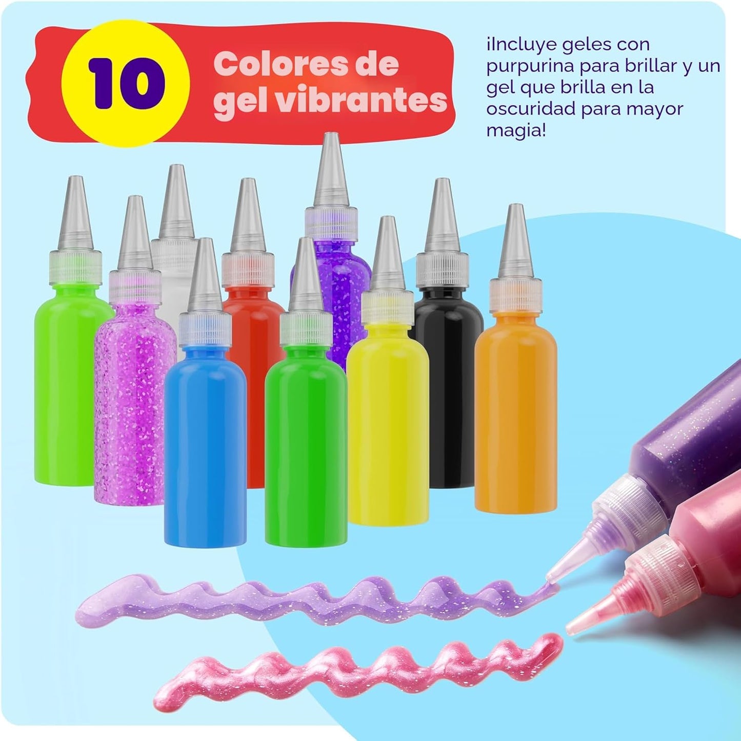 Juego de agua de gel de hadas acuáticas Dan&Darci para niños -...
