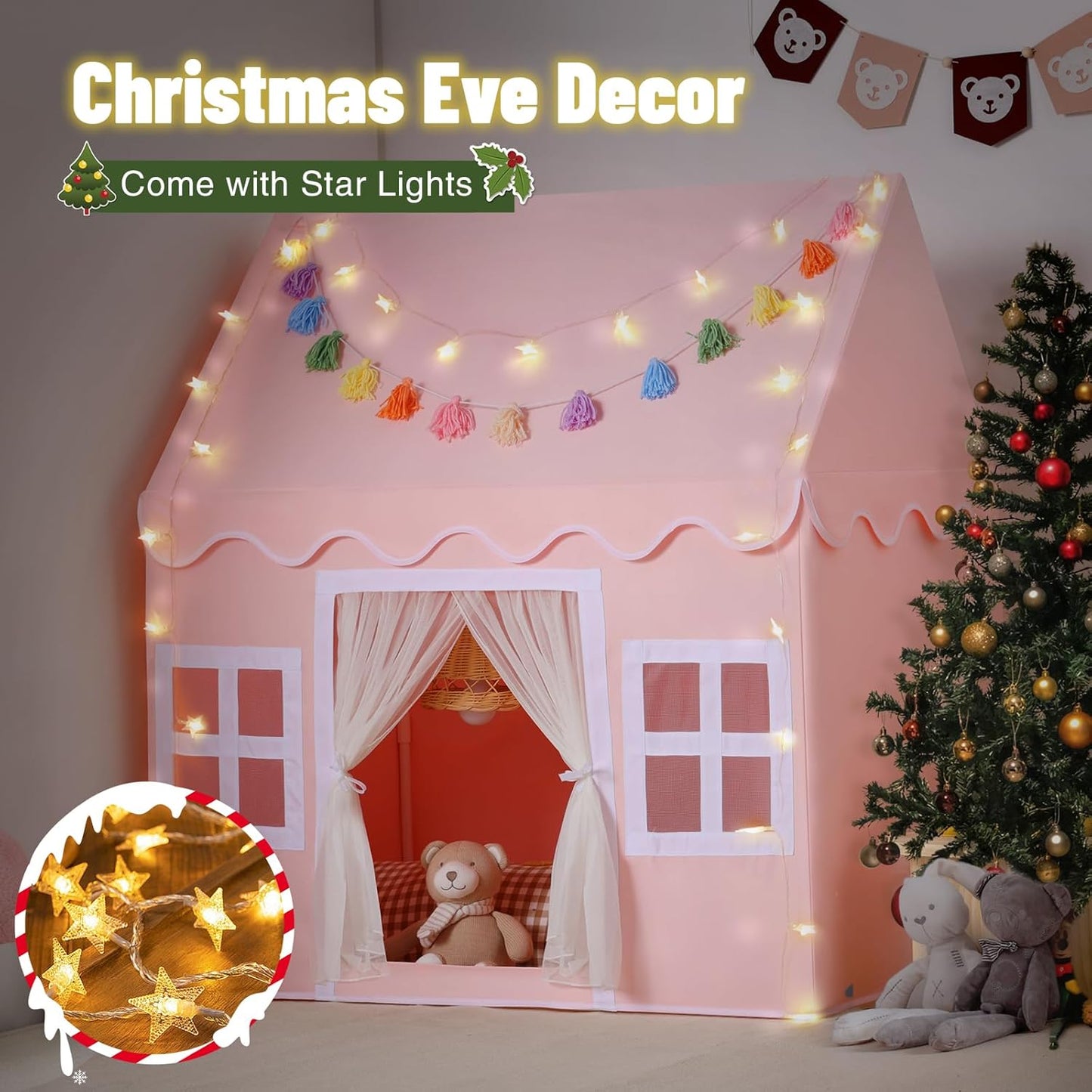 Senodeer Tienda de campaña para niños en el interior: tienda de cam...