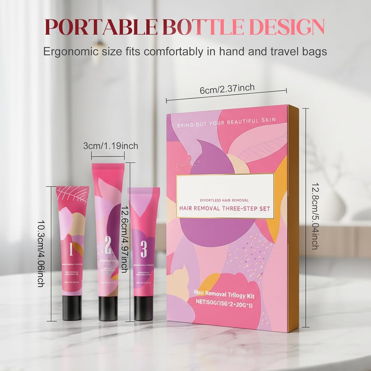 Crema depilatoria facial suave para mujeres, fórmula avanzada para...