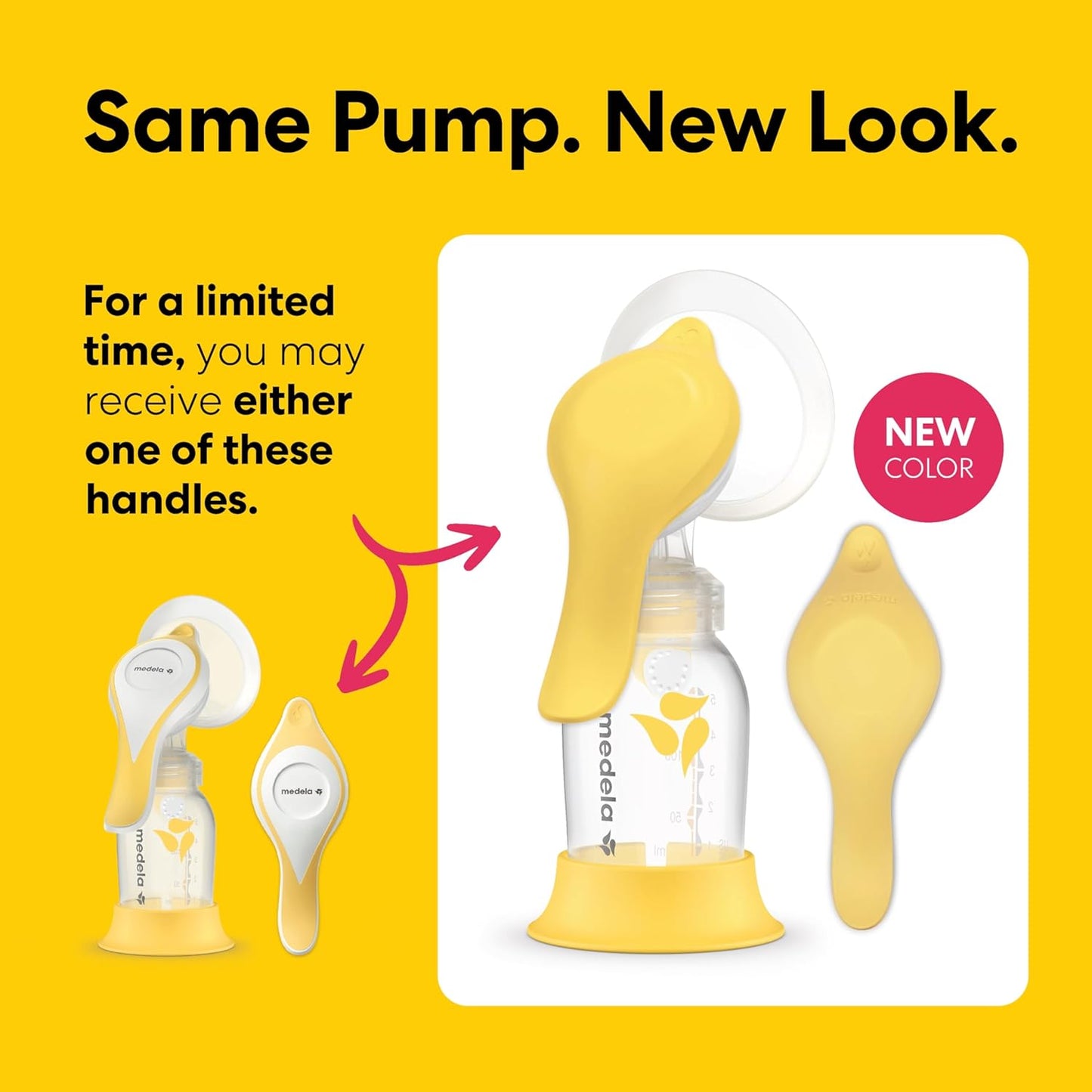 Extractor de leche manual Medela Harmony, diseño suizo compacto con...