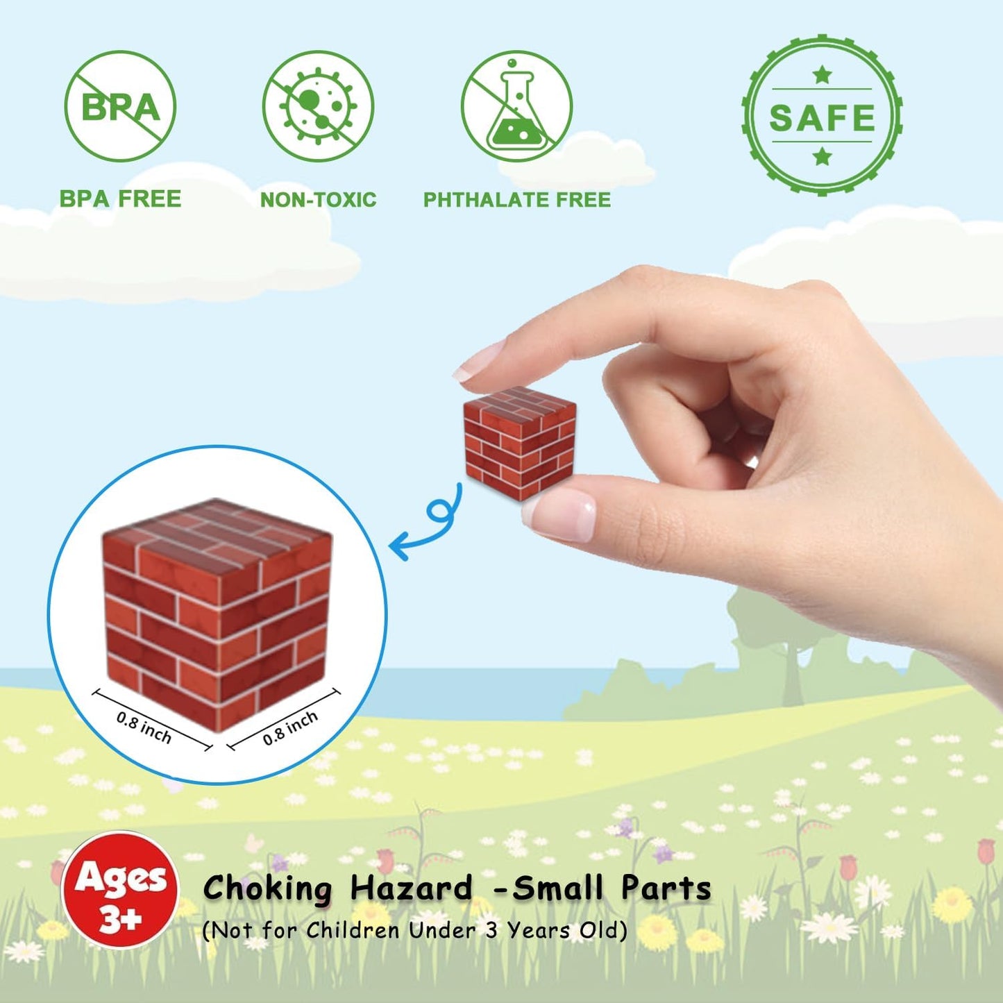 Bloques de construcción magnéticos para niños - 150 piezas cubos ma...