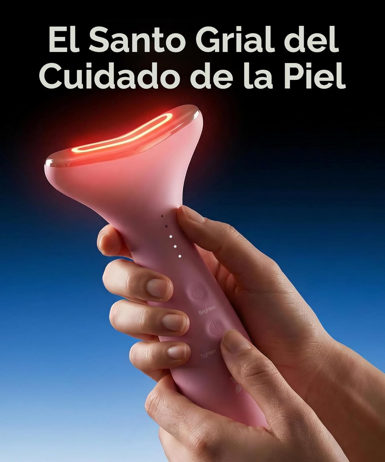 REVO Genie Masajeador facial para cara y cuello, dispositivo de est...