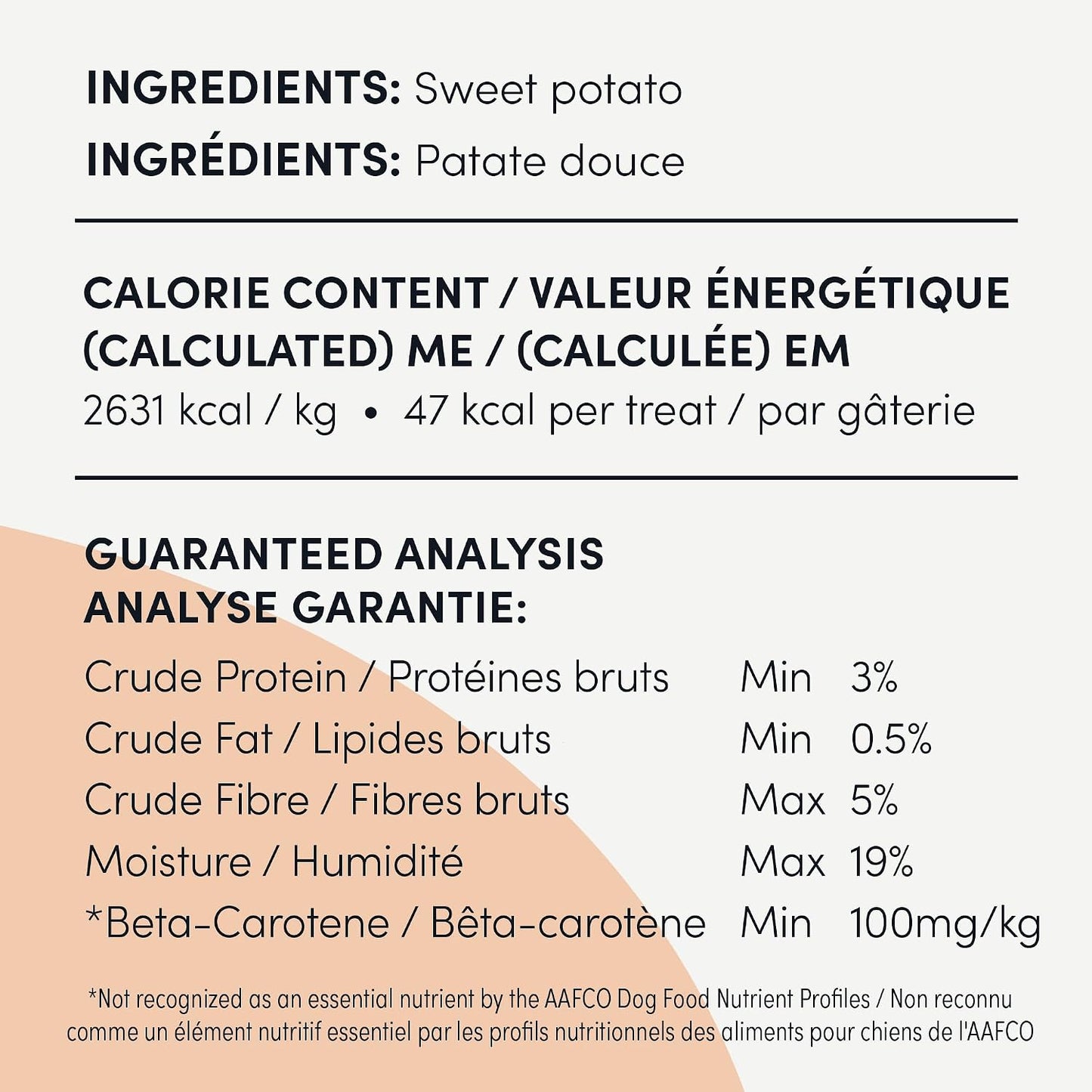 Crumps Naturals Masticables de batata 612 g\/21.6 oz