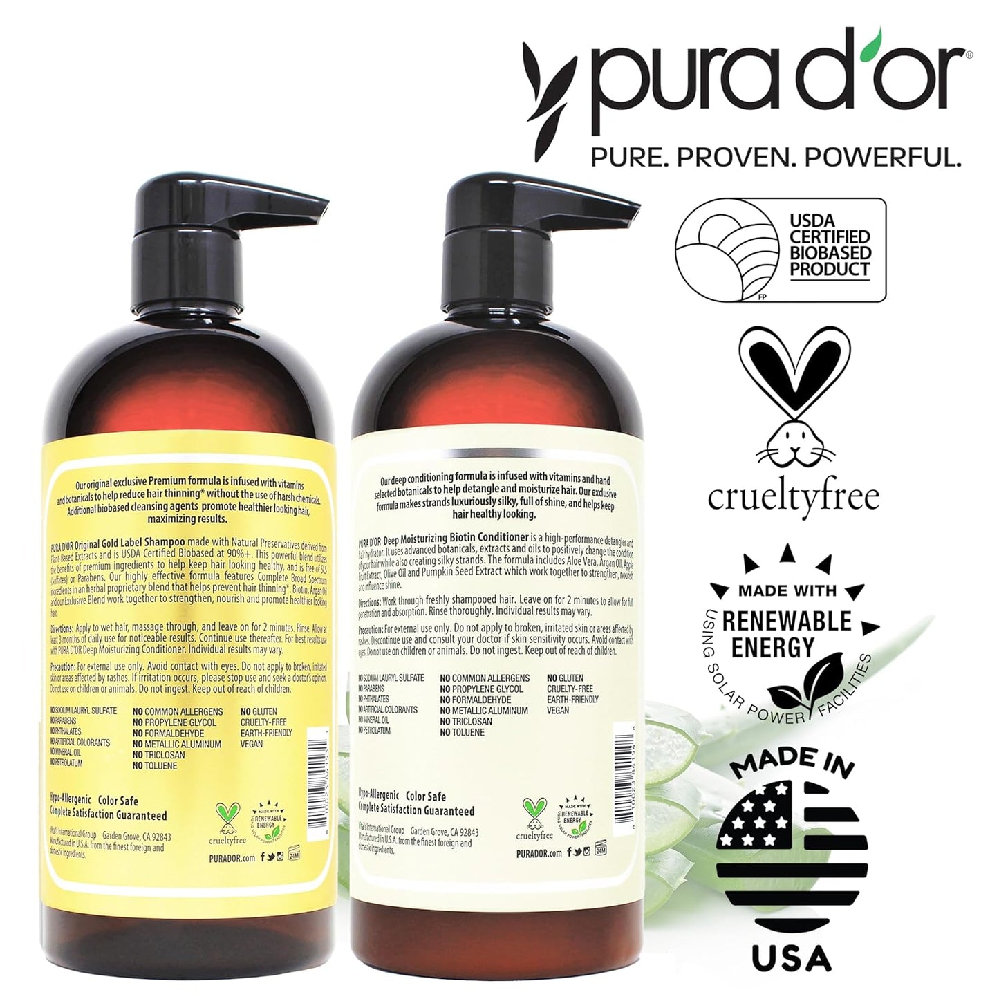 Pura D 'or Deep Hidratante Acondicionador Cabello Seco Tratamie...