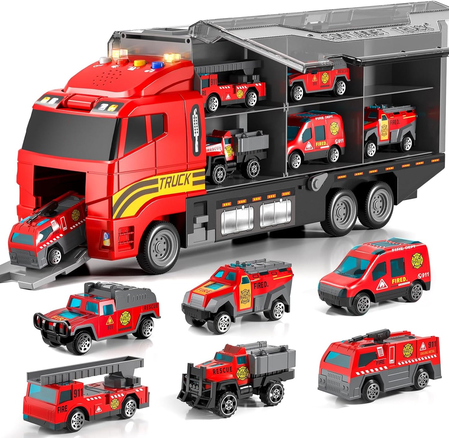 Juguetes para niños de 3, 4, 5, 6 años con autos de juguete fundido...