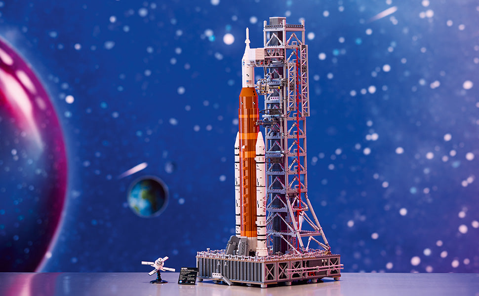 LEGO Icons NASA Artemis Space Launch System - Juego de construcción de modelo de cohete DIY para adultos, edades 18+ - Regalos para cumpleaños - Decoración única de dormitorio para amantes del espacio