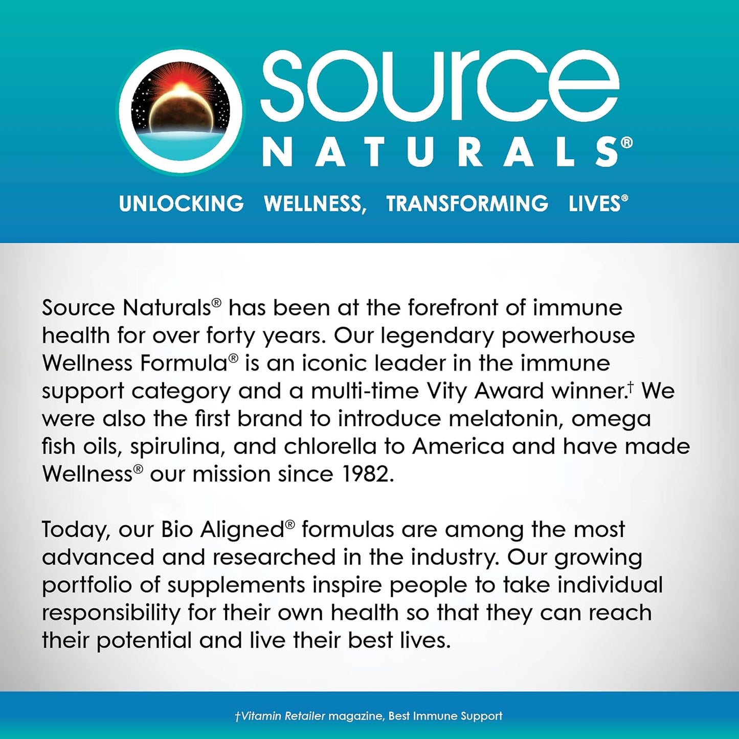 Source Naturals Wellness Formula Vitaminas Bio-Alineadas y Defensa...