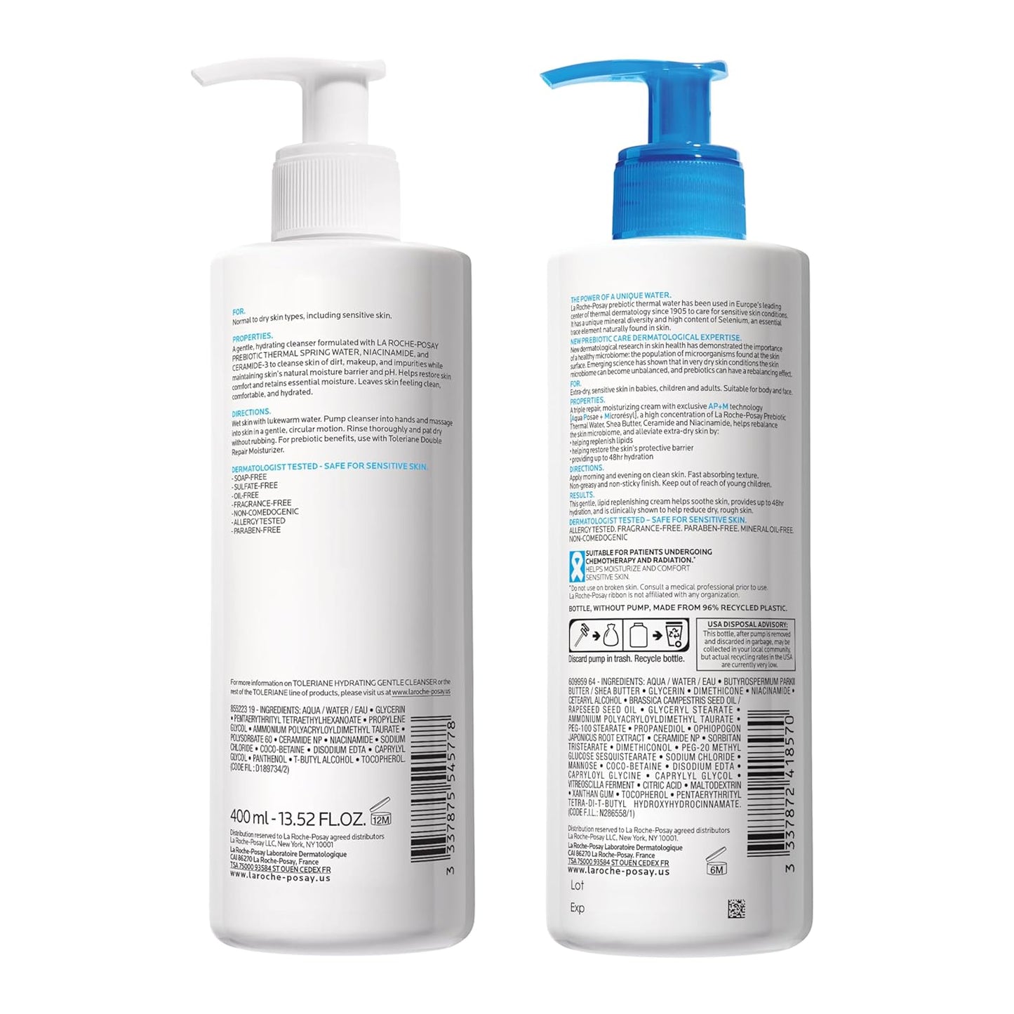 La Roche-Posay Lipikar AP+ - Crema hidratante triple reparadora, lo...