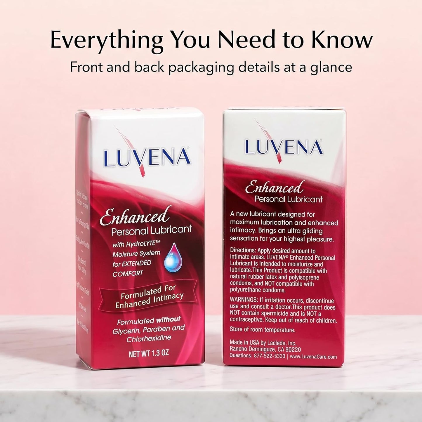 Luvena Lubricante para mujeres, alivia la sequedad femenina, cuidad...