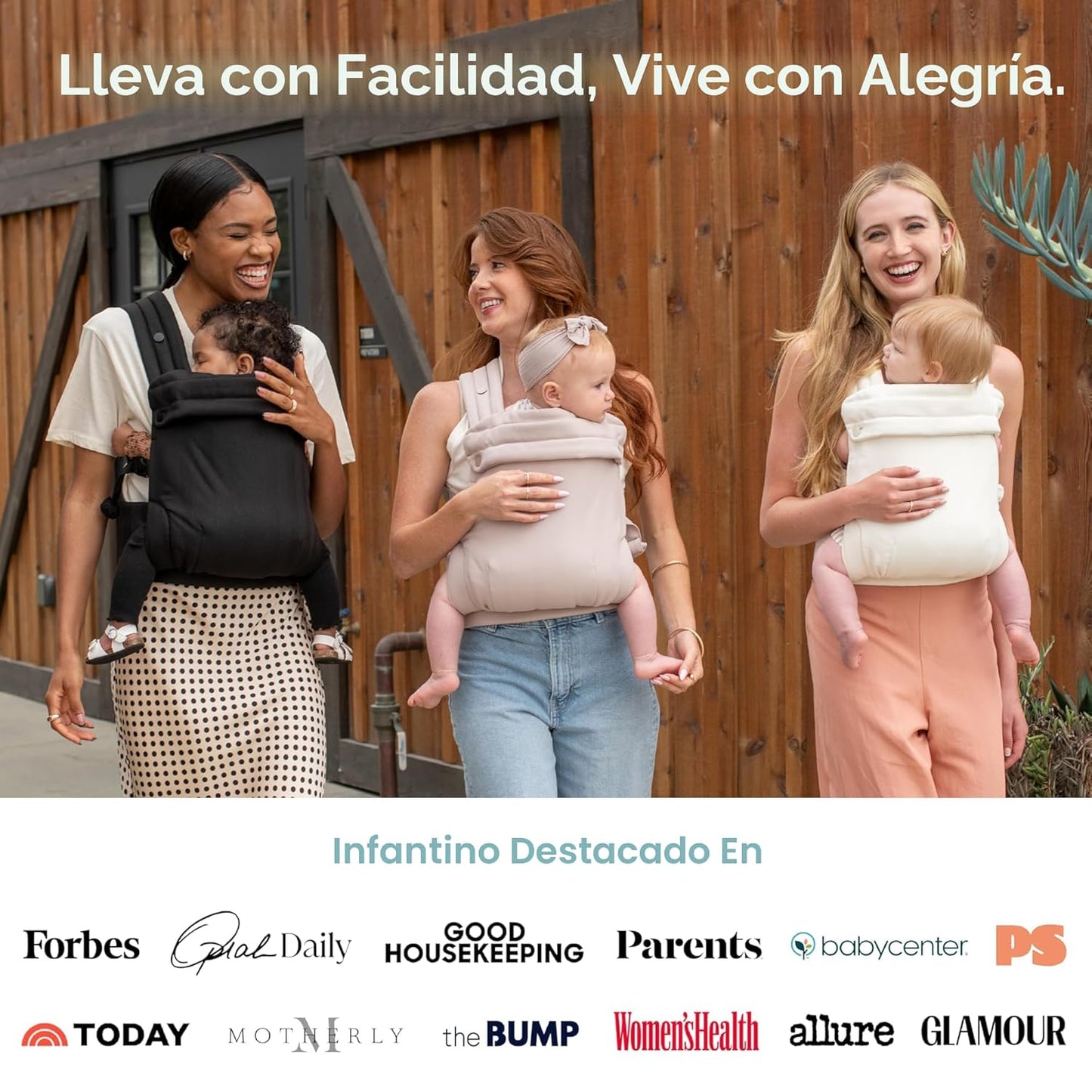 Infantino Honey Blossom - Portabebés ergonómico para bebés a niños...