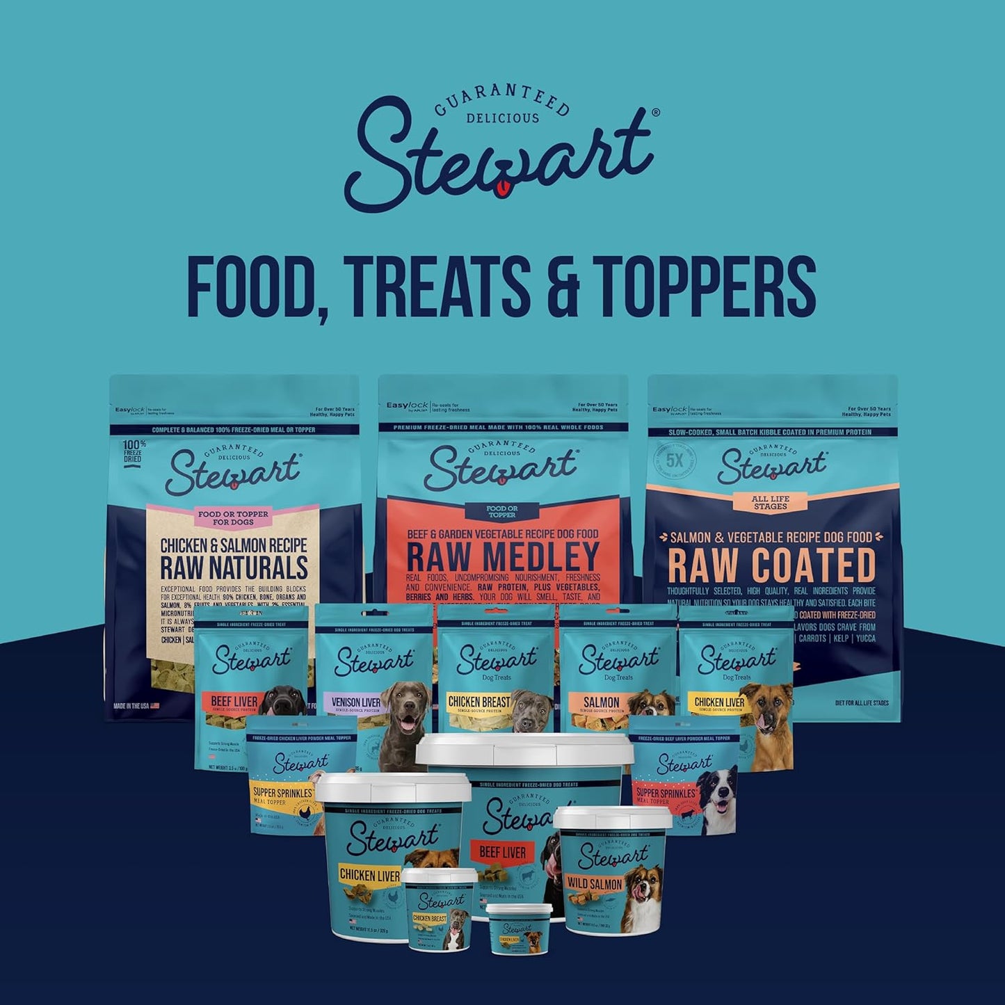 Golosinas de hígado de res para perros Stewart, 2 oz, ~45 piezas, c...