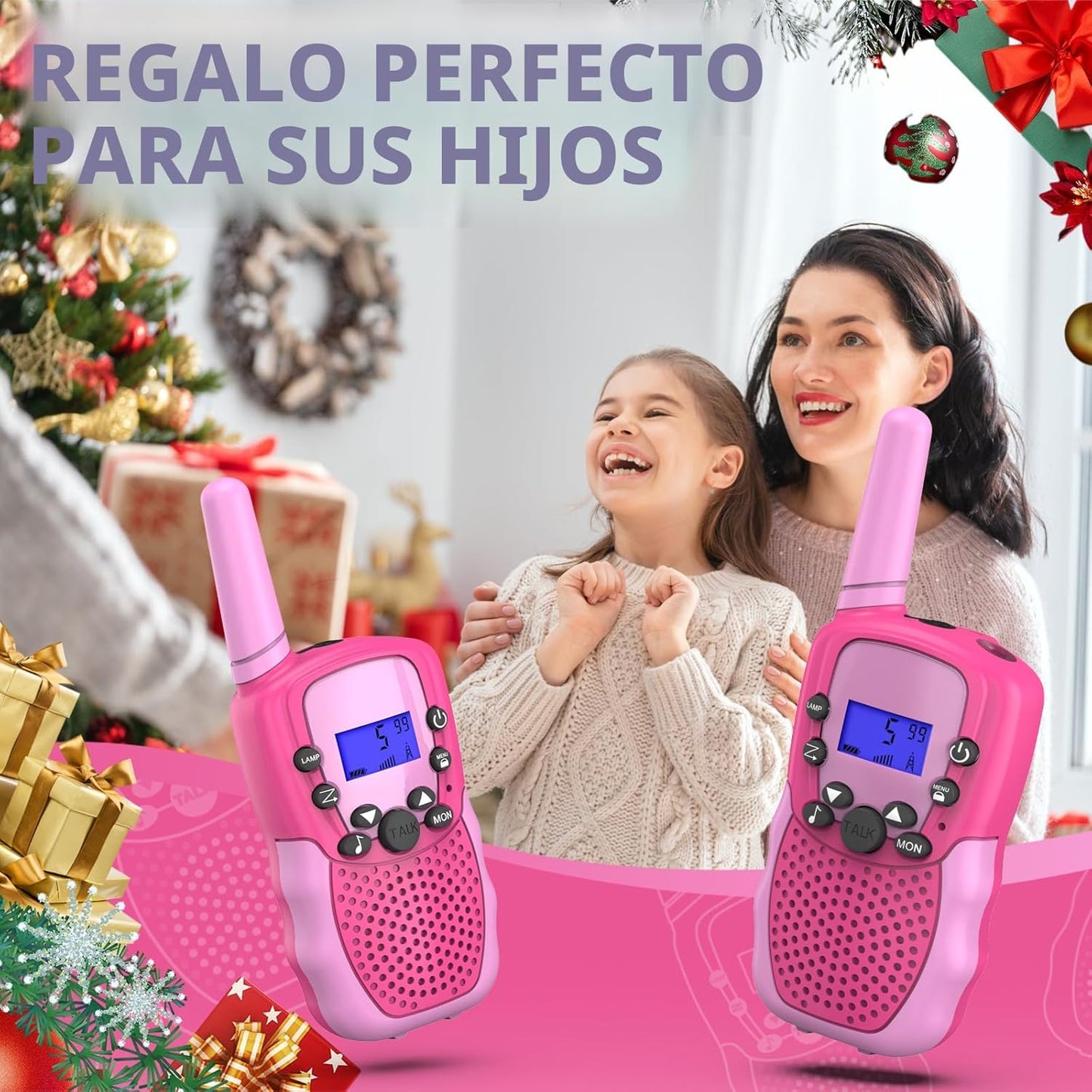 Selieve - Juguetes para niños de 3 a 12 años, walkie talkies para n...