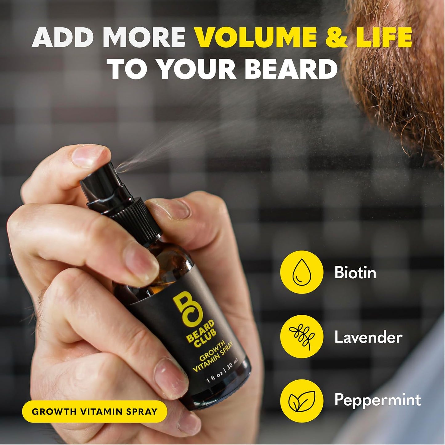 The Beard Club Kit de crecimiento de barba Signature \u2013 Rodillo...