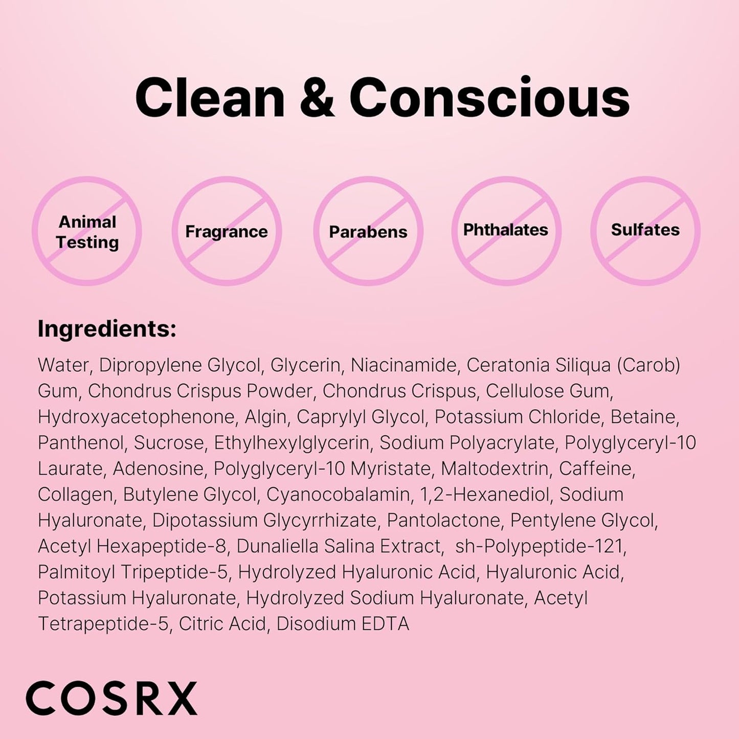 COSRX Pink Peptides - Parche de hidrogel de colágeno para ojos hinc...