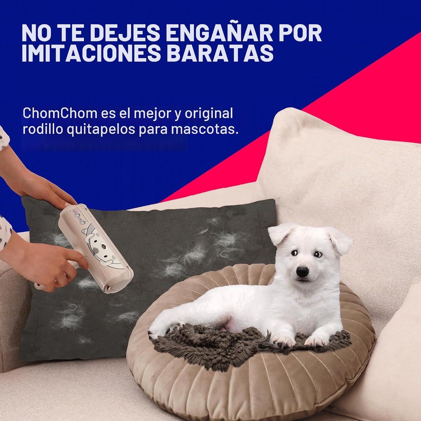 ChomChom Roller Removedor de pelo de mascotas \u2013 Rodillo de pel...