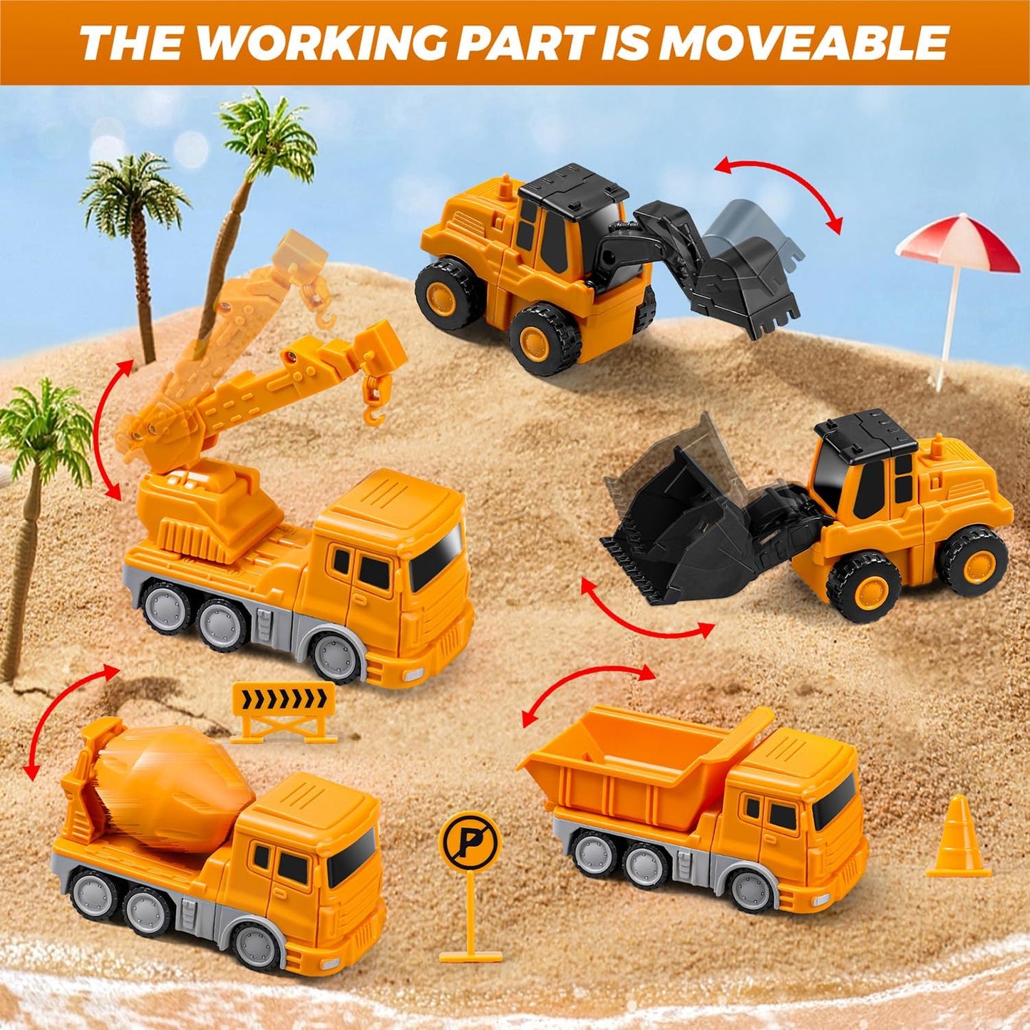 35 PCS Transformación Magnética Ingeniería Robot Car Set Juguetes |...