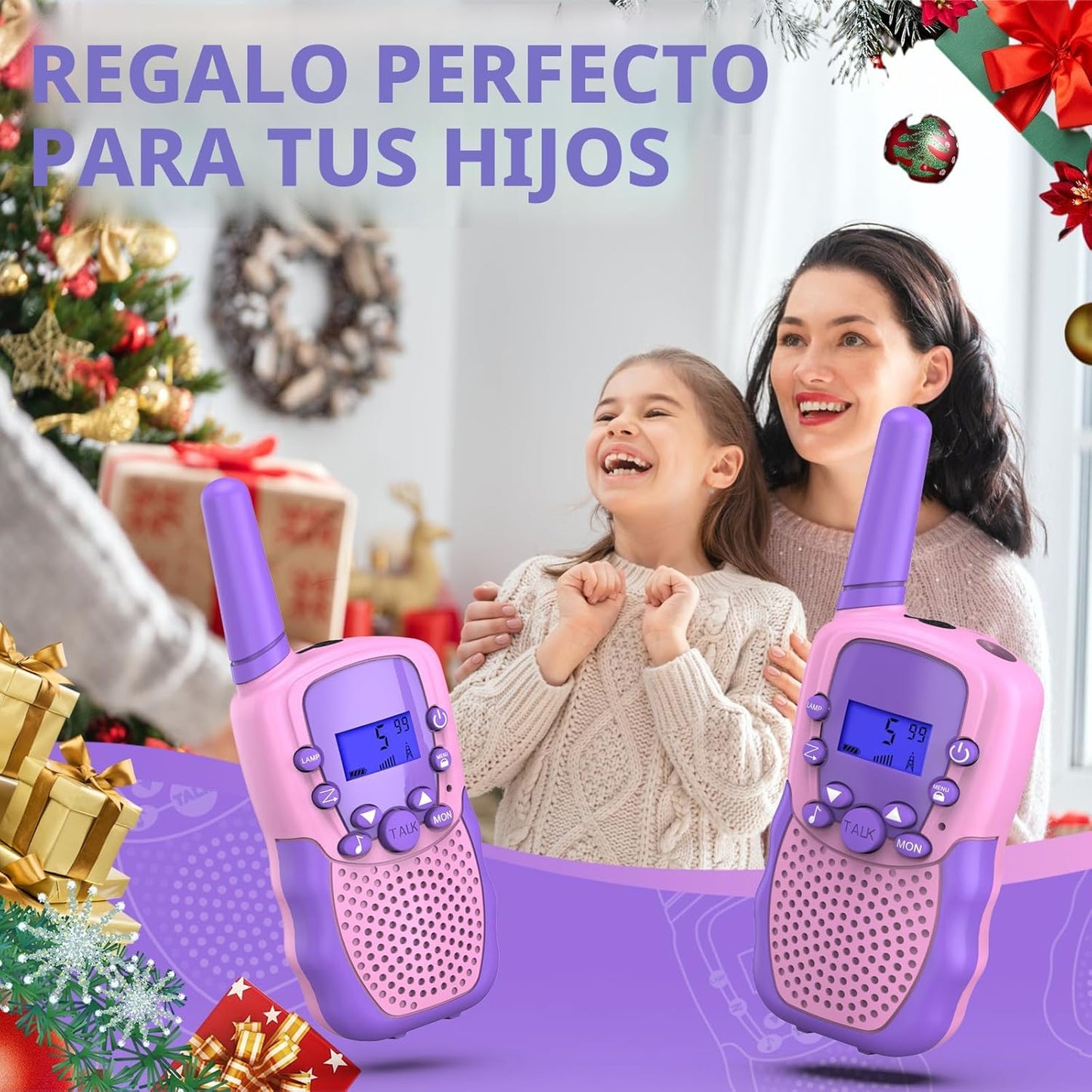 Selieve - Juguetes para niños de 5 a 12 años, walkie talkies para n...