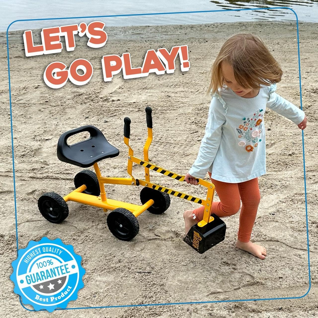 Stargo Excavadora de Juguete para Niños Cavadora de Arena con Rueda...